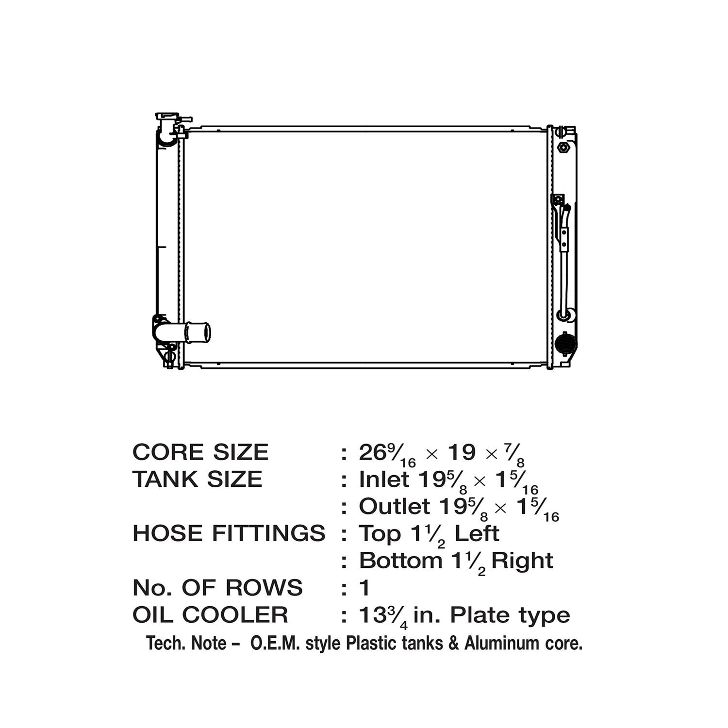 Csf Radiator Diagram CSF Cooling - Racing & High Performance Division Radiator 3638 | AutoZone