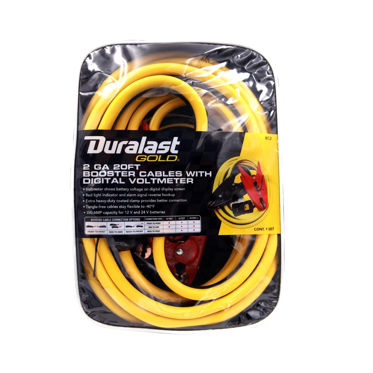Duralast Gold Battery Booster Cable 20 FT / 2 GA