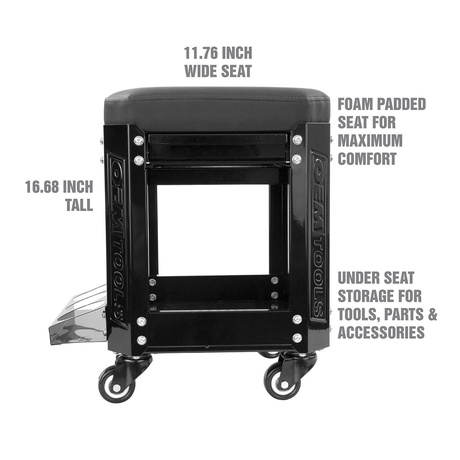 OEMTOOLS 280lbs Black Workshop Creeper Seat | AutoZone