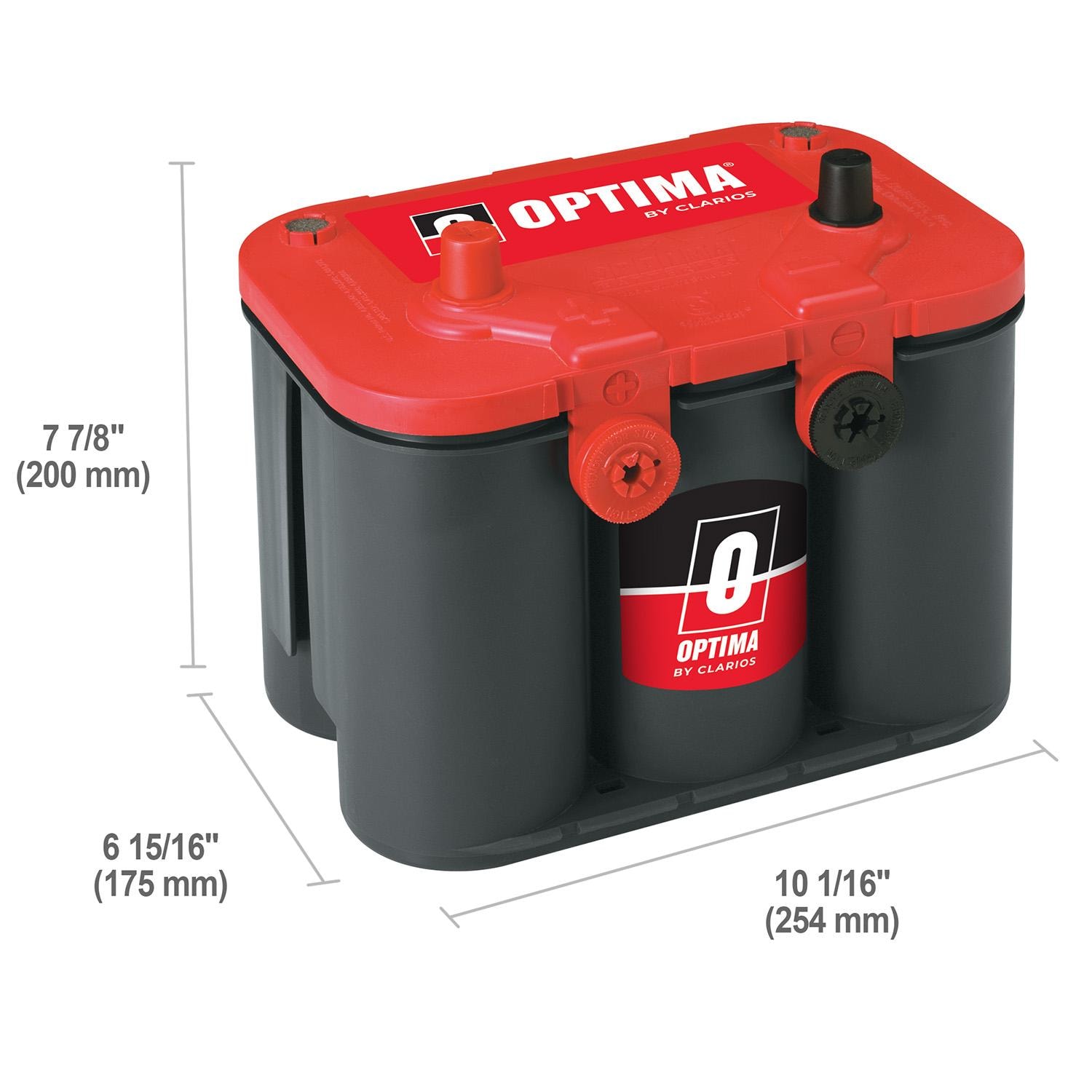 OPTIMA Red Top AGM Battery 34 / Group Size Type A/S (Dual Terminal