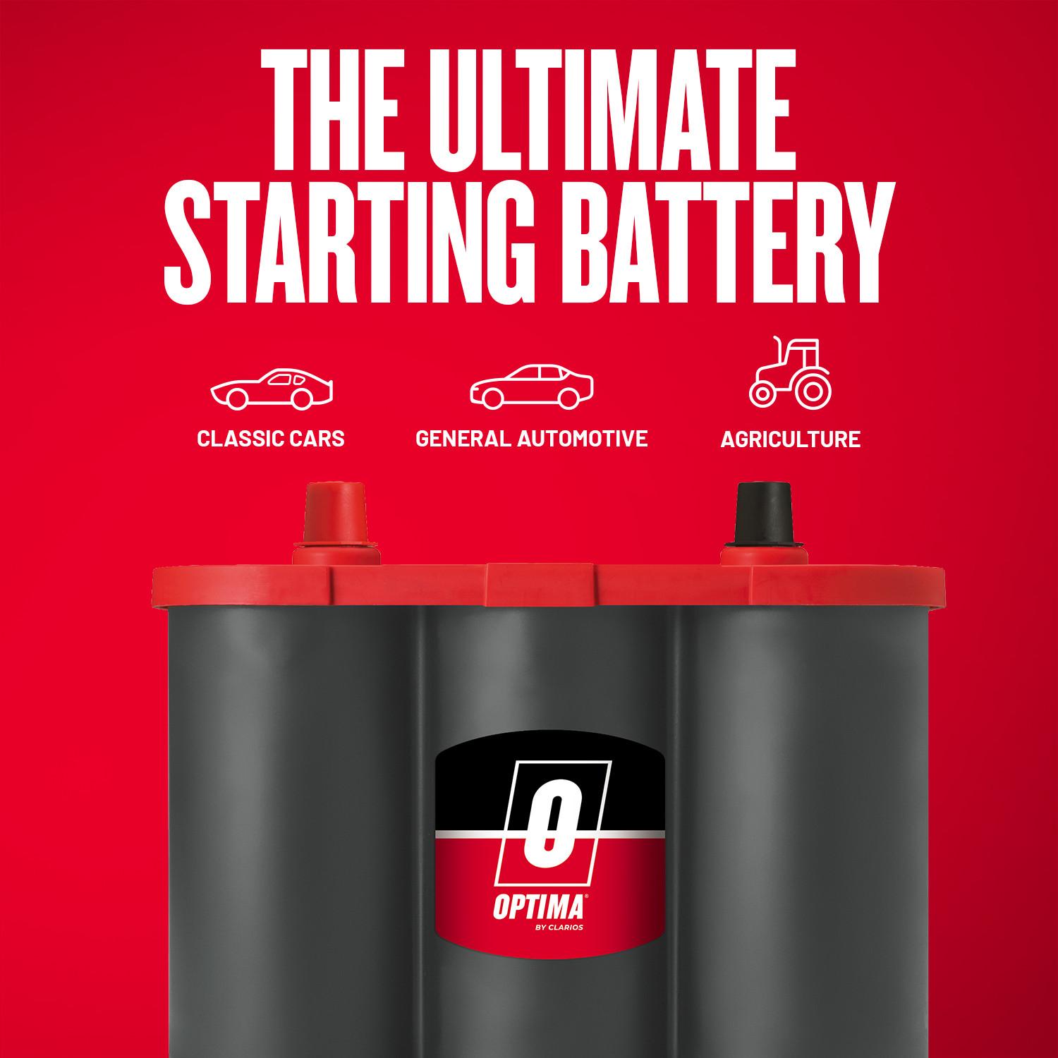 OPTIMA Red Top Group Size 34 Absorbed Glass Mat (AGM) Battery 34
