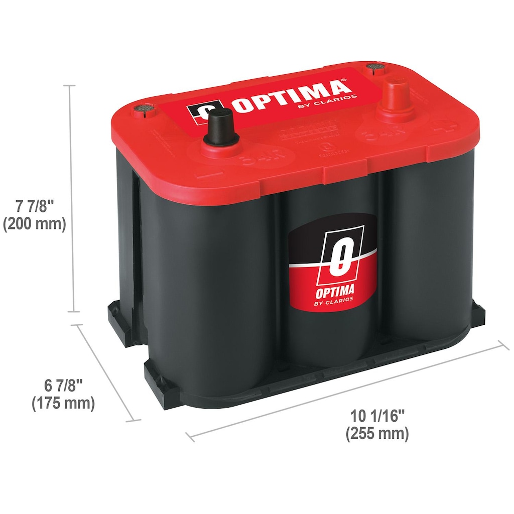 34r OPTIMA Red Top Group Size 34R Absorbed Glass Mat (AGM) Battery 34R ...