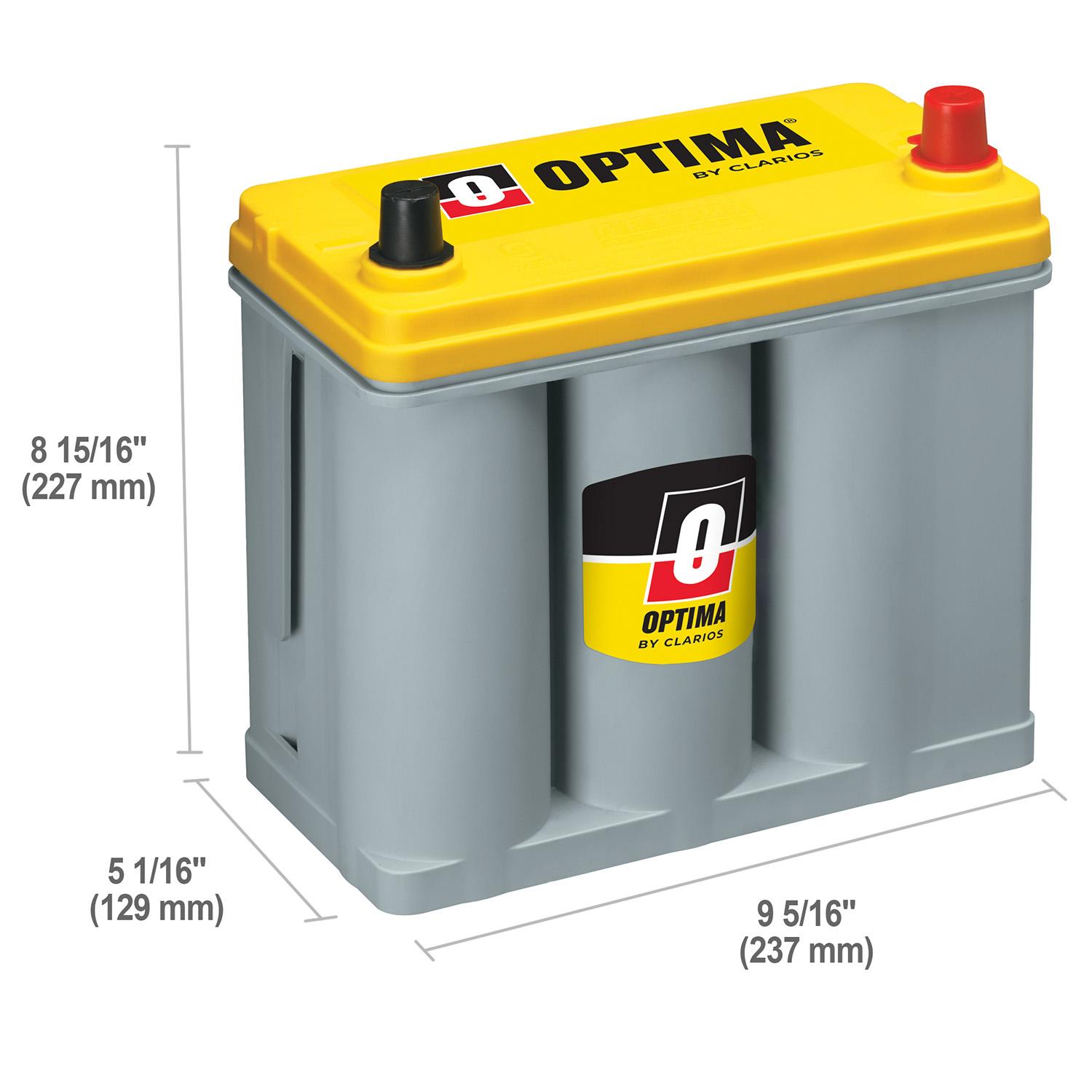 OPTIMA Yellow Top Group Size 51R Absorbed Glass Mat (AGM) Battery