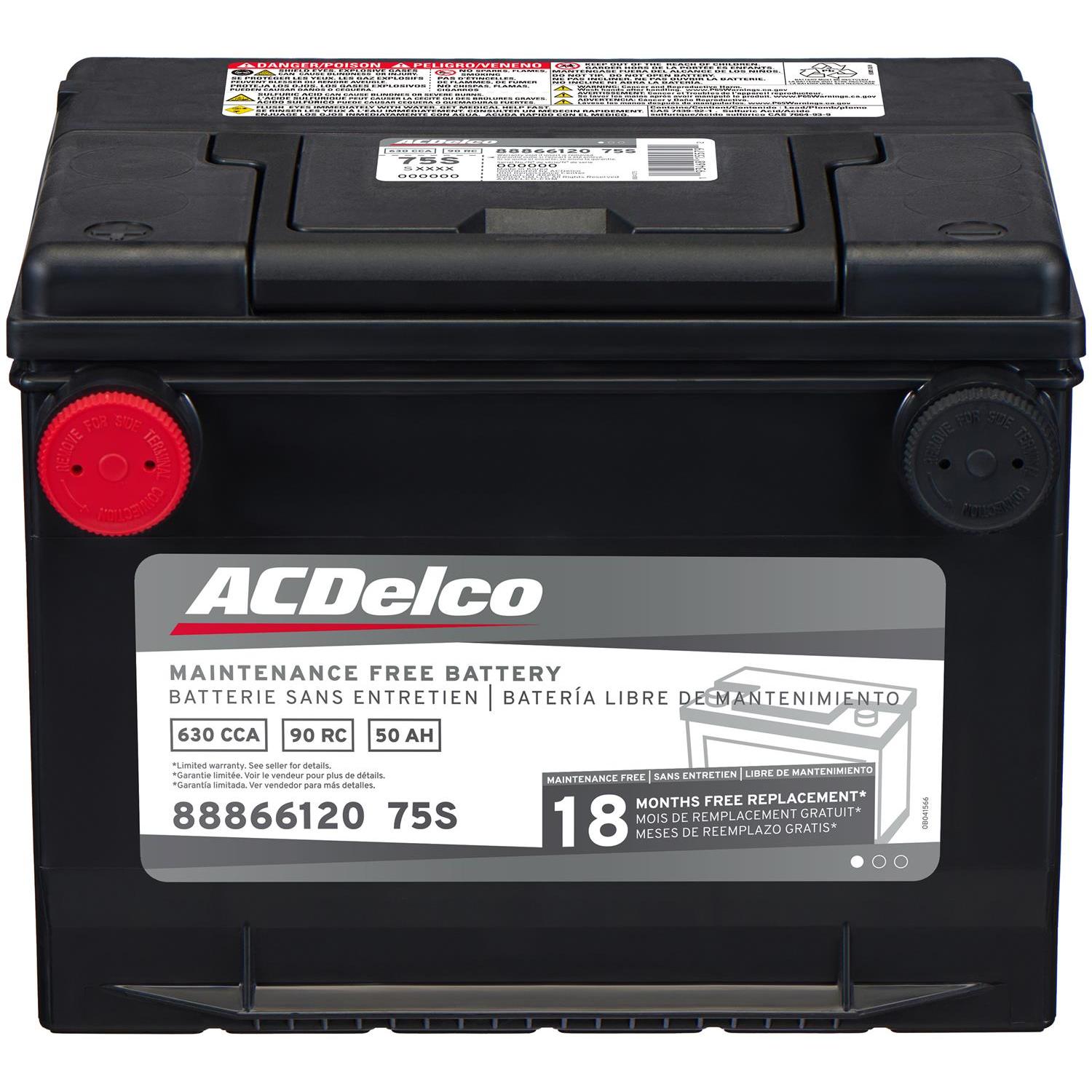 ACDelco Silver Group Size 75 Battery 75S | AutoZone