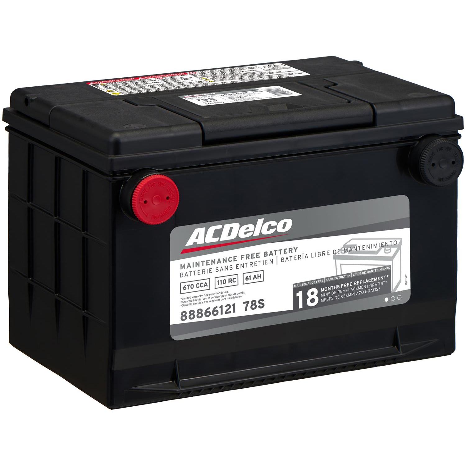 ACDelco Advantage Group Size 78 Battery 78S for Chevrolet Silverado 1500