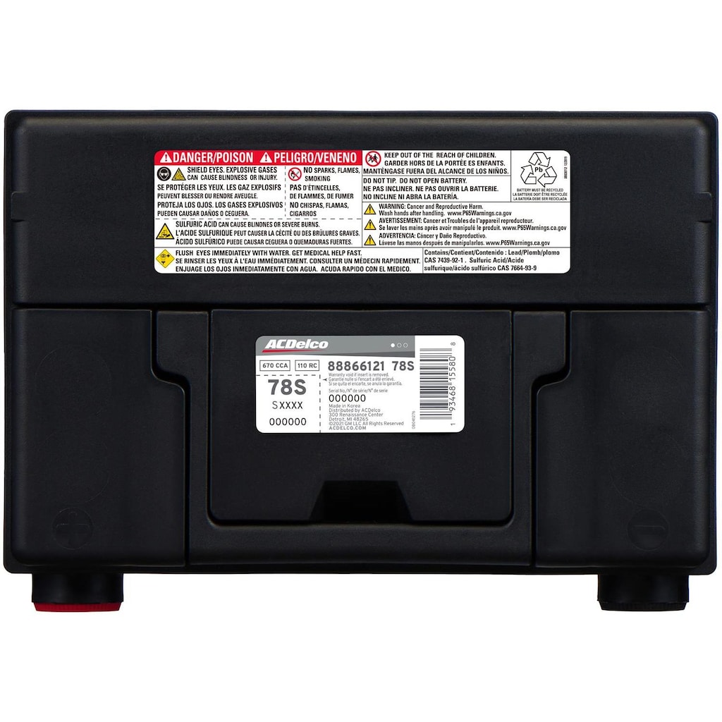 ACDelco Silver Group Size 78 Battery 78S | AutoZone