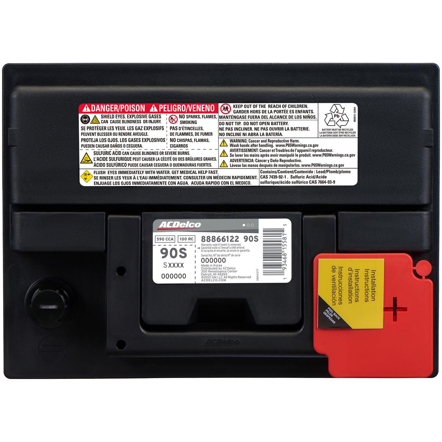 ACDelco Silver Group Size 90 Battery 90S | AutoZone