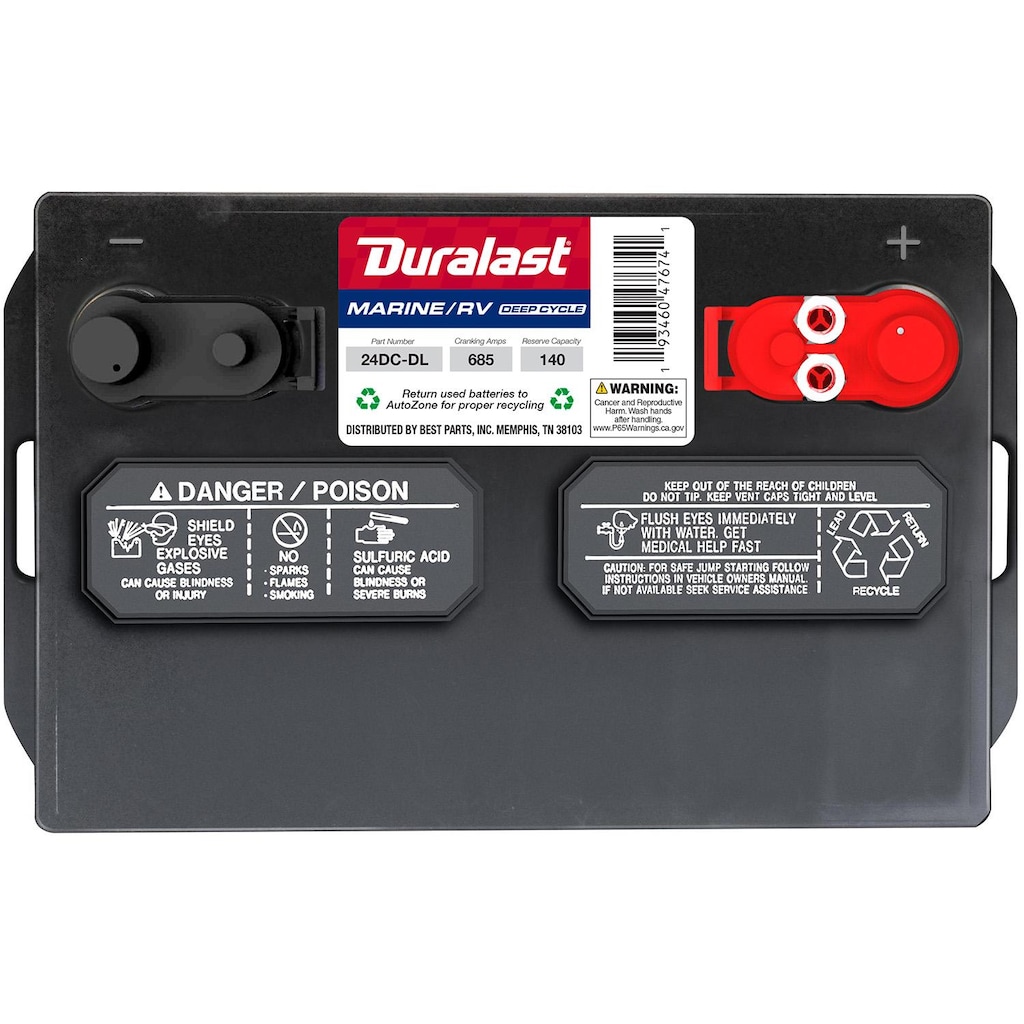 Duralast Group Size 24 Marine/RV Deep Cycle Battery 24DC-DL | AutoZone