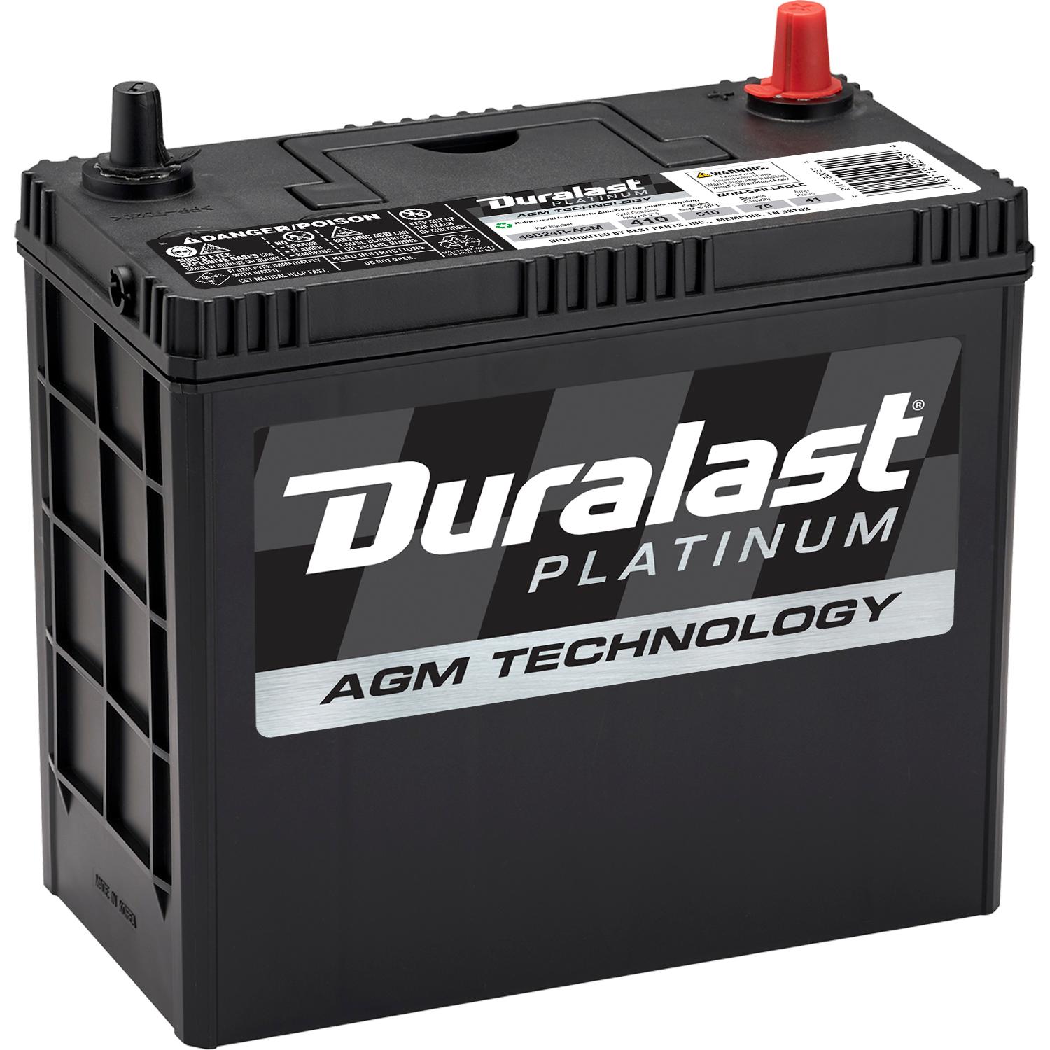 Duralast Platinum Group Size S46B24R Absorbed Glass Mat (AGM) Battery 46B24R-AGM for Jeep cherokee