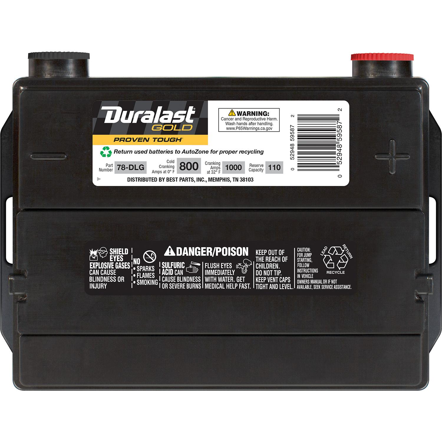 Duralast Gold Group Size 78 Battery 78-DLG