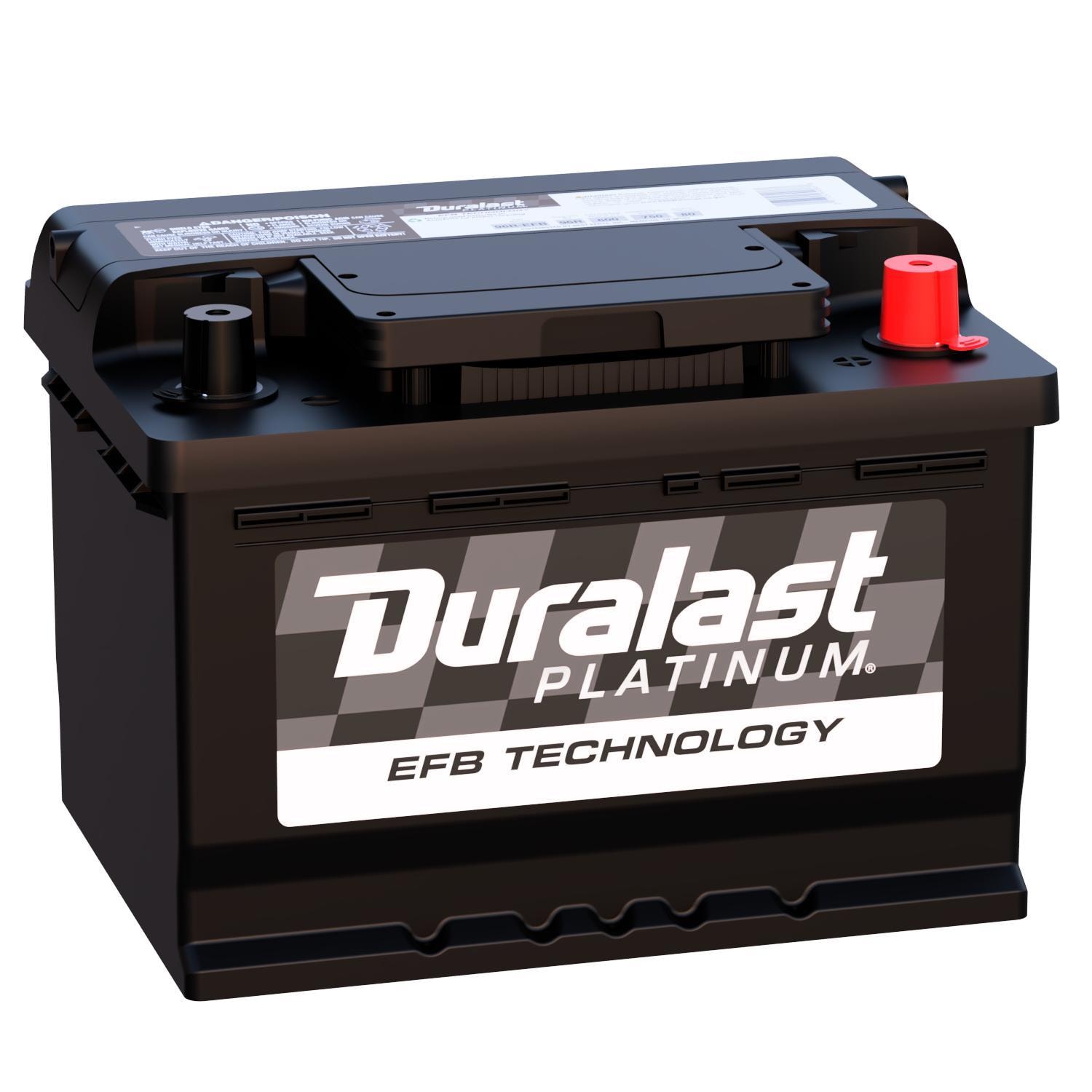 Duralast Platinum EFB Battery BCI Group Size 96R 600 CCA 96R-EFB for Jeep cherokee