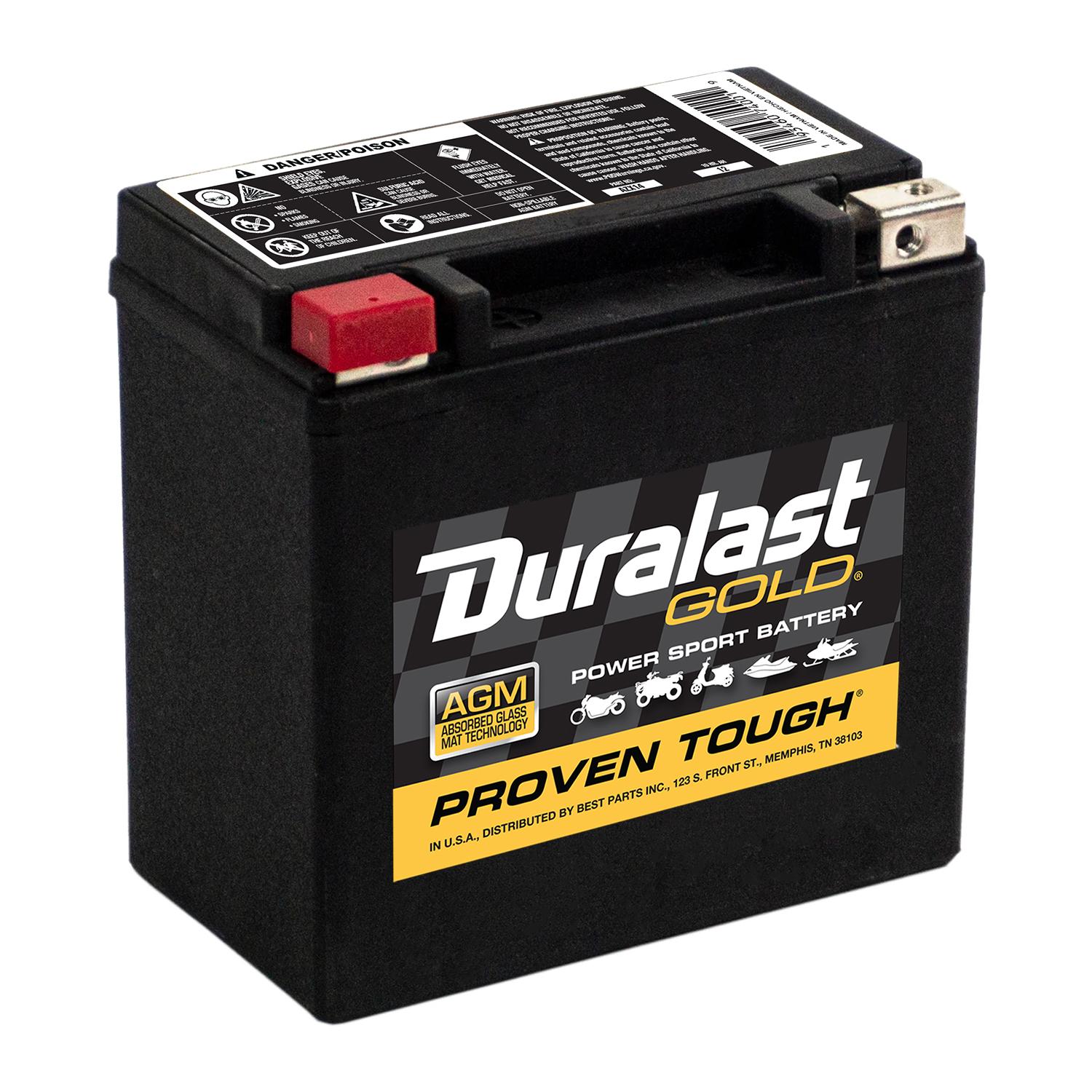 Duralast Gold AGM Battery / Group Size Powersport AZX14 | AutoZone