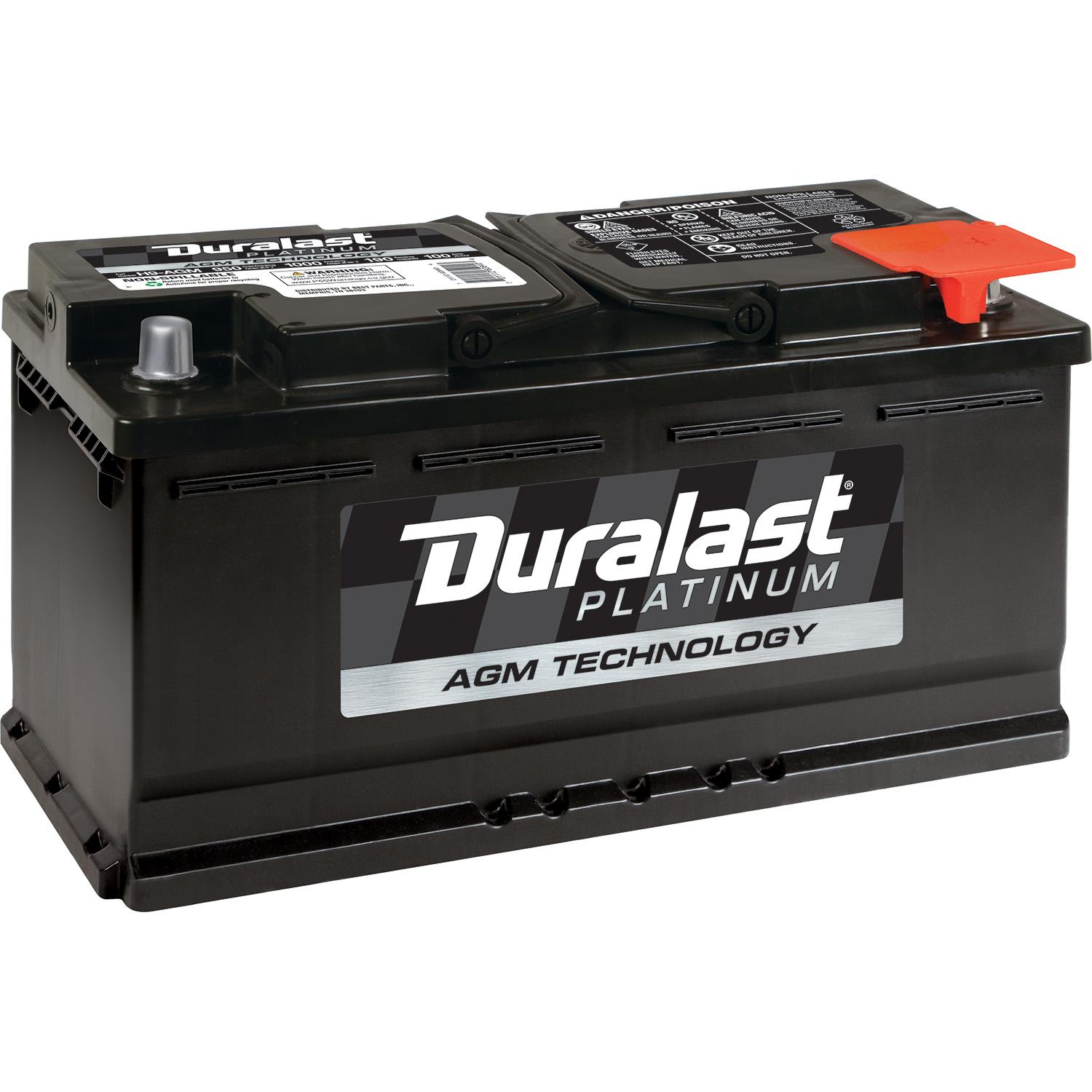 Duralast Platinum Group Size 95R / H9 Absorbed Glass Mat (AGM) Battery H9-AGM for Cadillac DeVille
