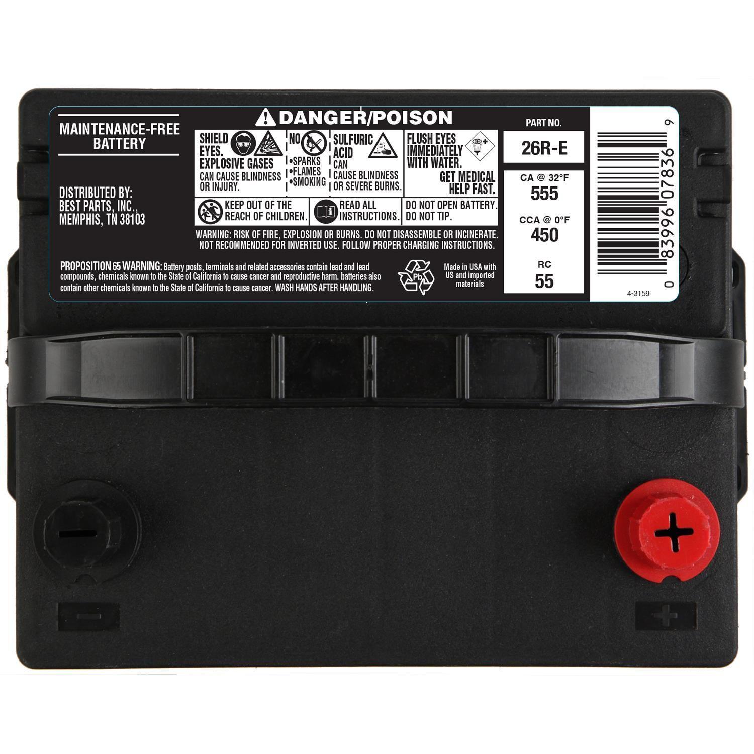 Econocraft Battery 26R / Group Size SAE - Type A 26R-E | AutoZone