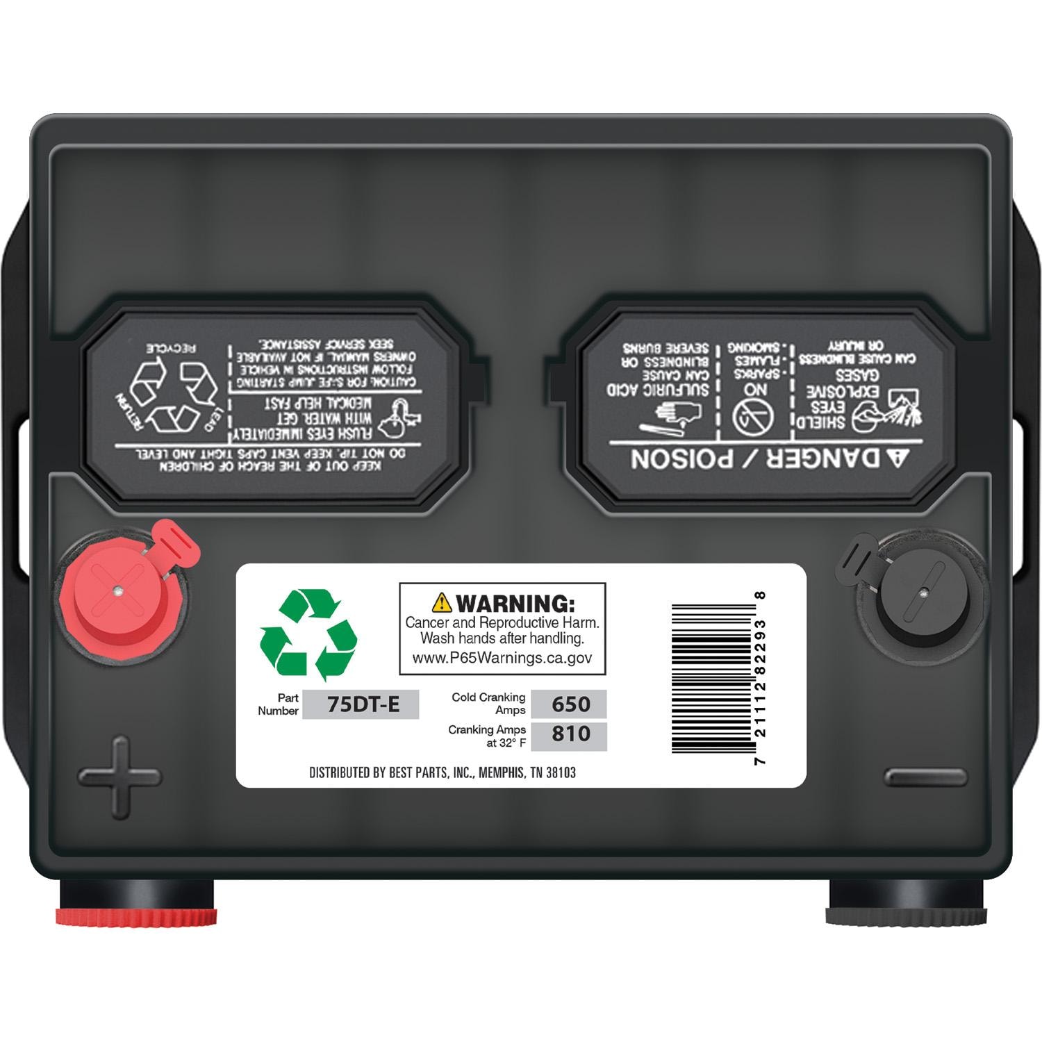 Econocraft Group Size 26DT Dual Terminal Battery 75DT-E | AutoZone