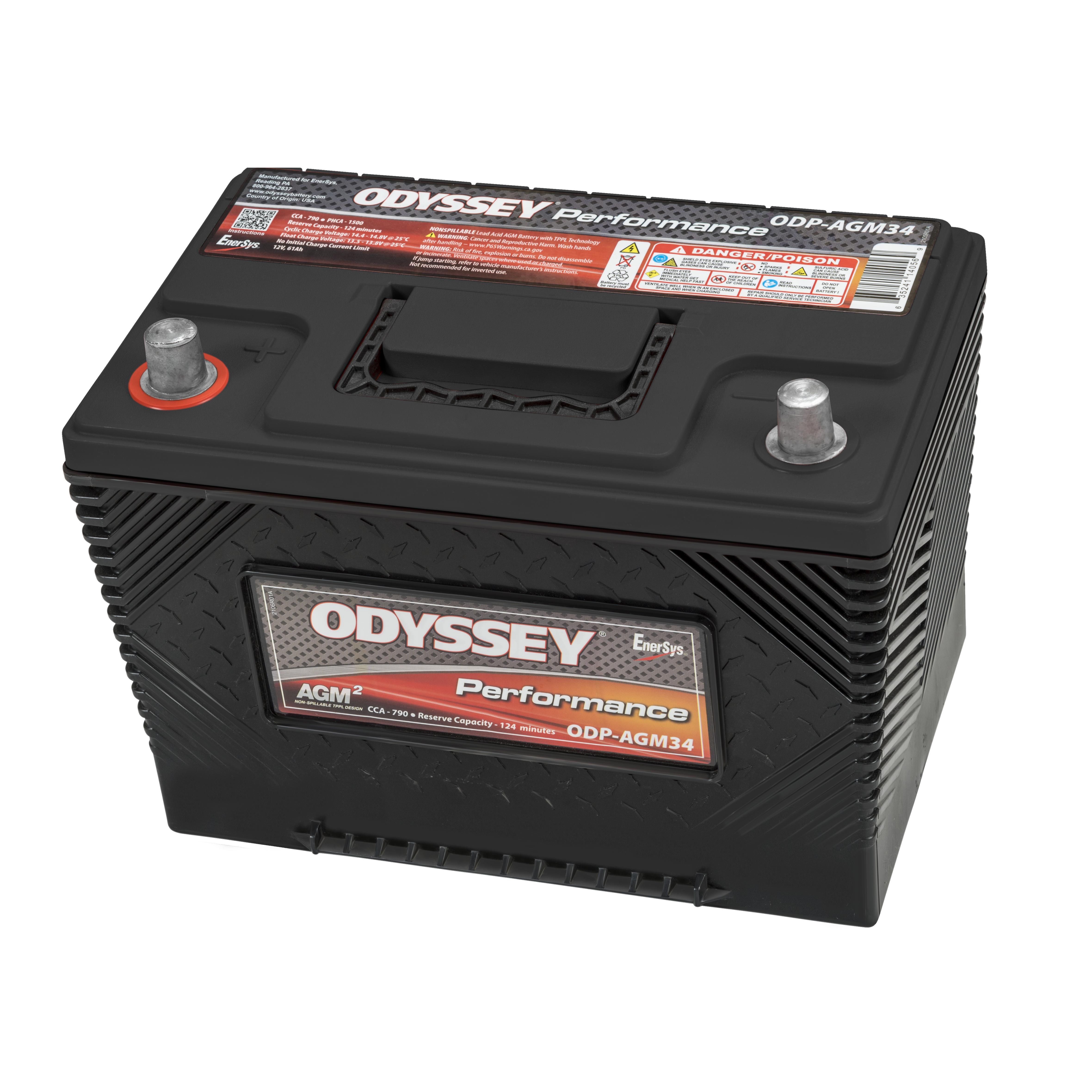 Odyssey Performance Group Size 34 Absorbed Glass Mat (AGM) Battery