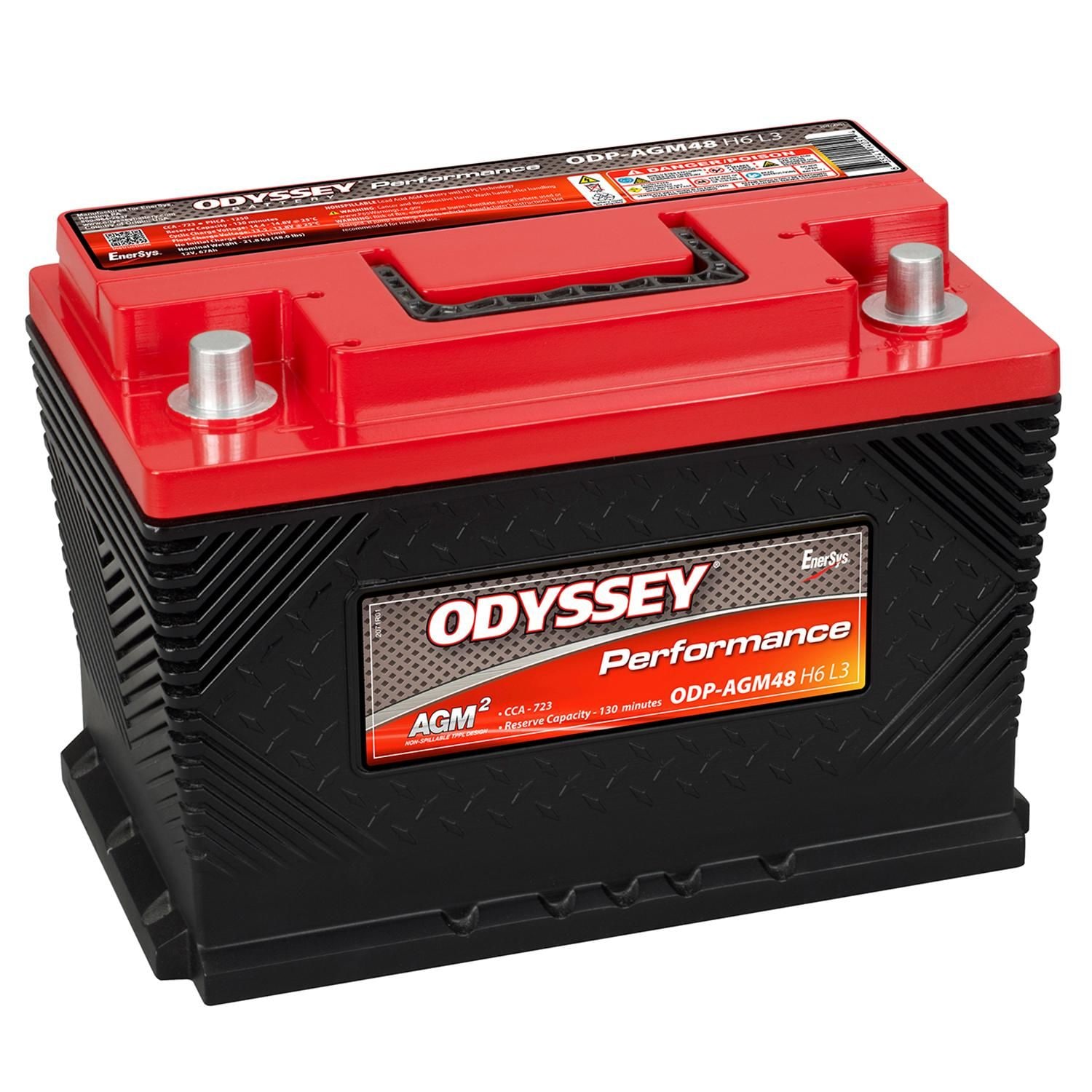 Odyssey Performance Group Size 48 Absorbed Glass Mat (AGM) Battery ODP-AGM48H6L3 for Ford Maverick