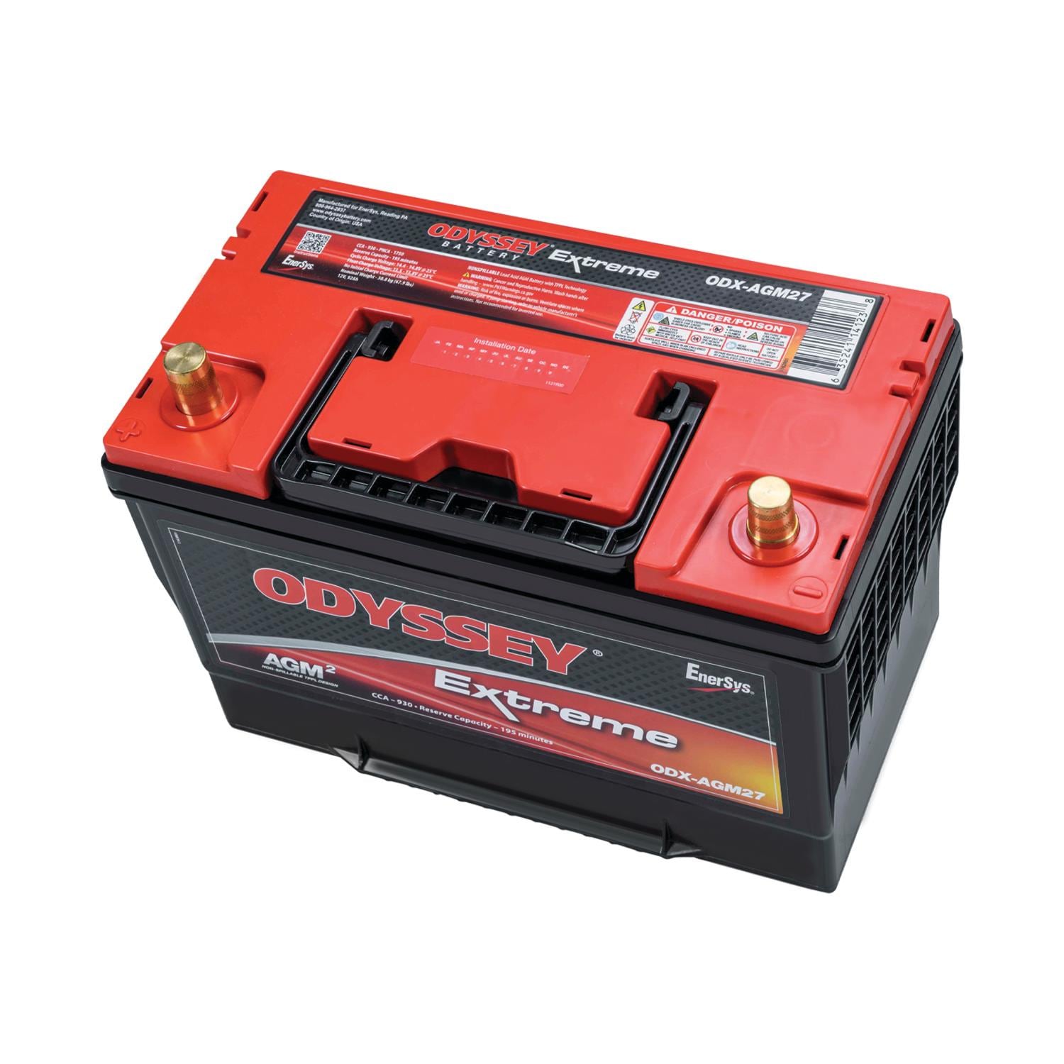 Odyssey Extreme Group Size 27 Absorbed Glass Mat (AGM) Battery ODX