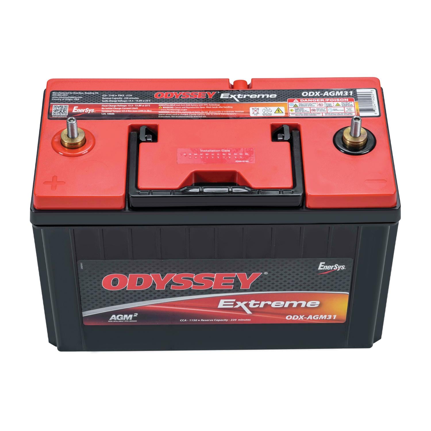Odyssey Extreme AGM Battery / Group Size Threaded Post - Type T