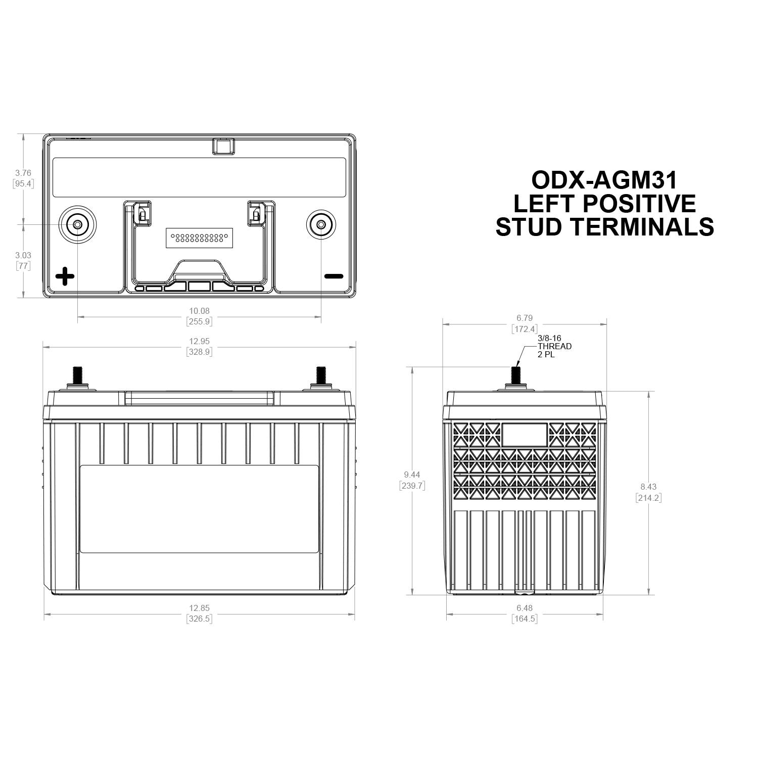 Odyssey Extreme Absorbed Glass Mat (AGM) Battery ODX-AGM31 | AutoZone
