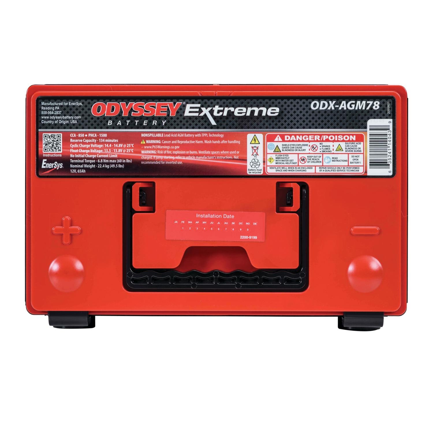 Odyssey Extreme Group Size 76 Absorbed Glass Mat (AGM) Battery ODX