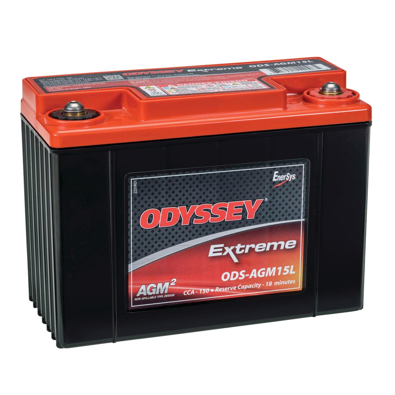 Odyssey Extreme Group Size 1 Powersport Absorbed Glass Mat (AGM