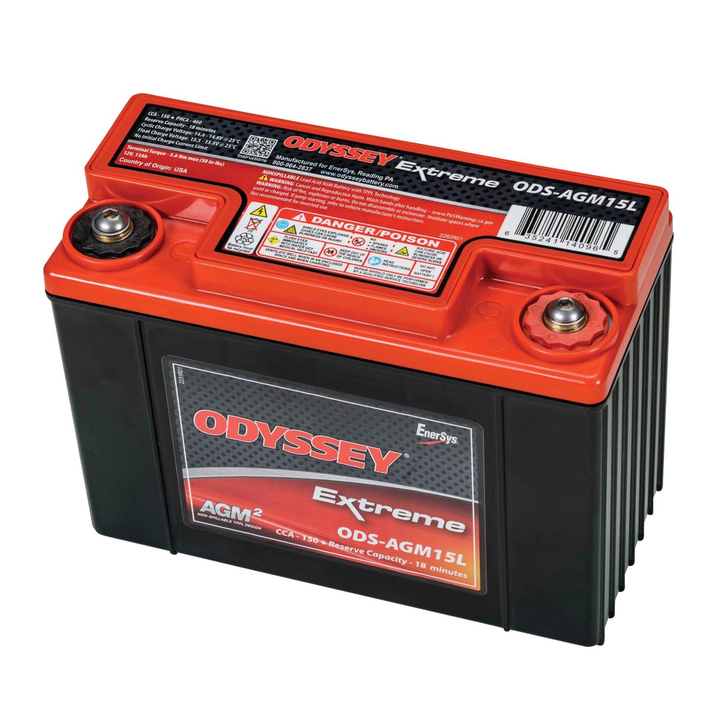 Odyssey Extreme Group Size 1 Powersport Absorbed Glass Mat (AGM