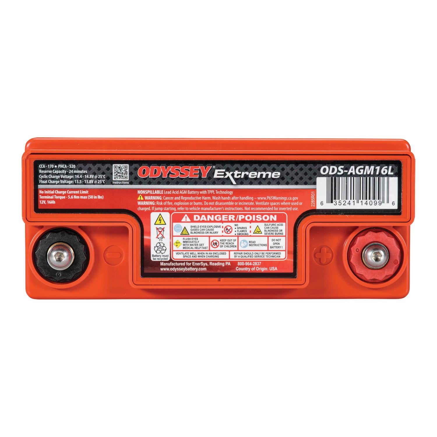 オデッセイ Odyssey Extreme Group Size 1 Powersport Absorbed Glass Mat (AGM
