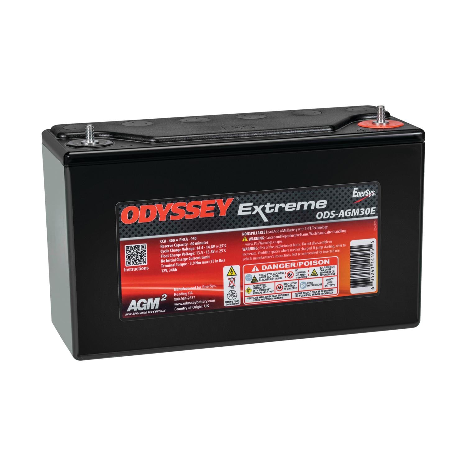 Odyssey Extreme AGM Battery BCI Group Size 400 CCA PC950 | AutoZone