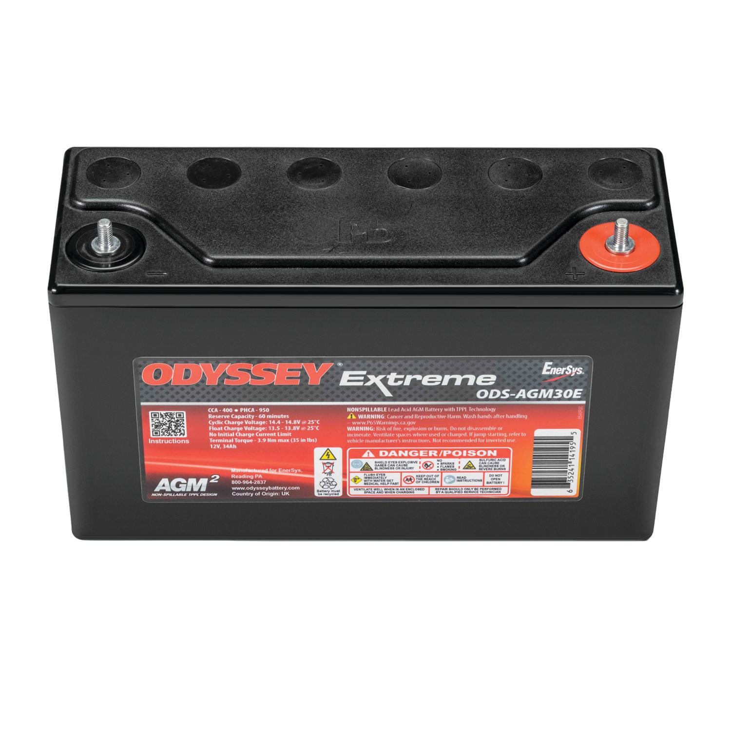 Odyssey Extreme AGM Battery BCI Group Size 400 CCA PC950 | AutoZone