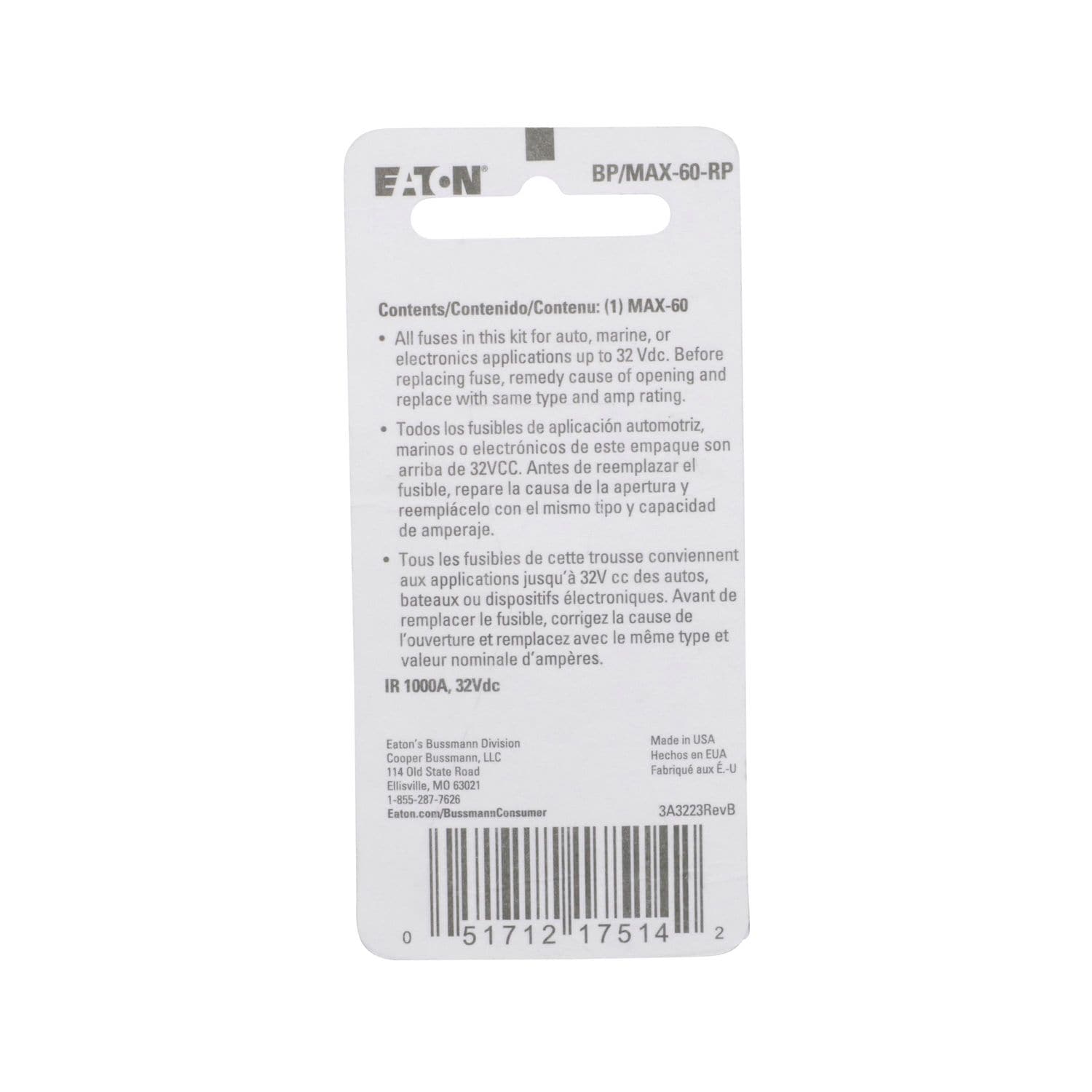Bussmann Fuse BP-MAX-60-RP | AutoZone