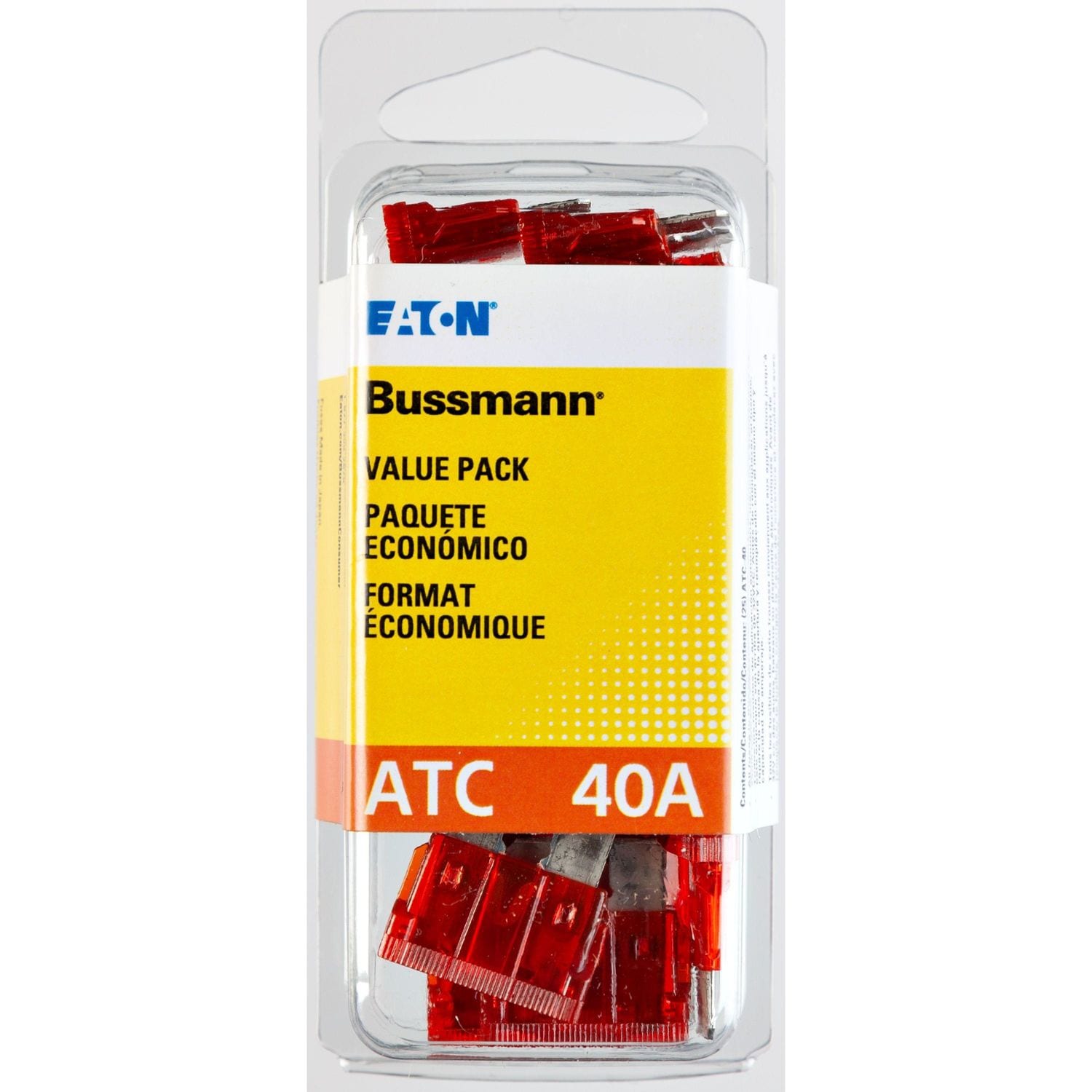 Bussmann Orange 40 Amp ATC Value Pack Blade Fuses 25 Count for Kia Spectra