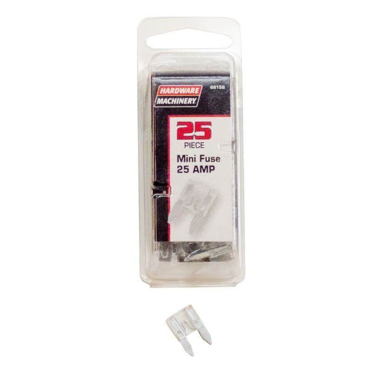Hardware Machinery 25 Amp Mini Fuse Set 25 Pieces | AutoZone