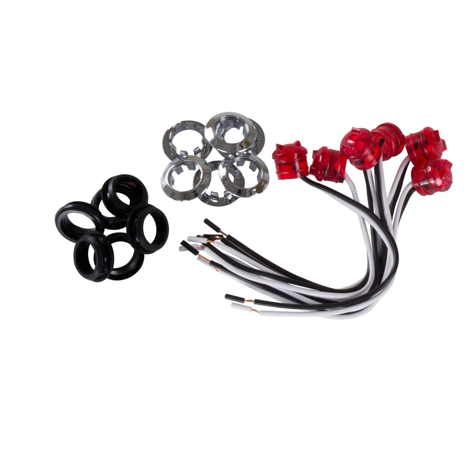 Hopkins Towing Solution Red LED Clearance Light 6 Pack | AutoZone