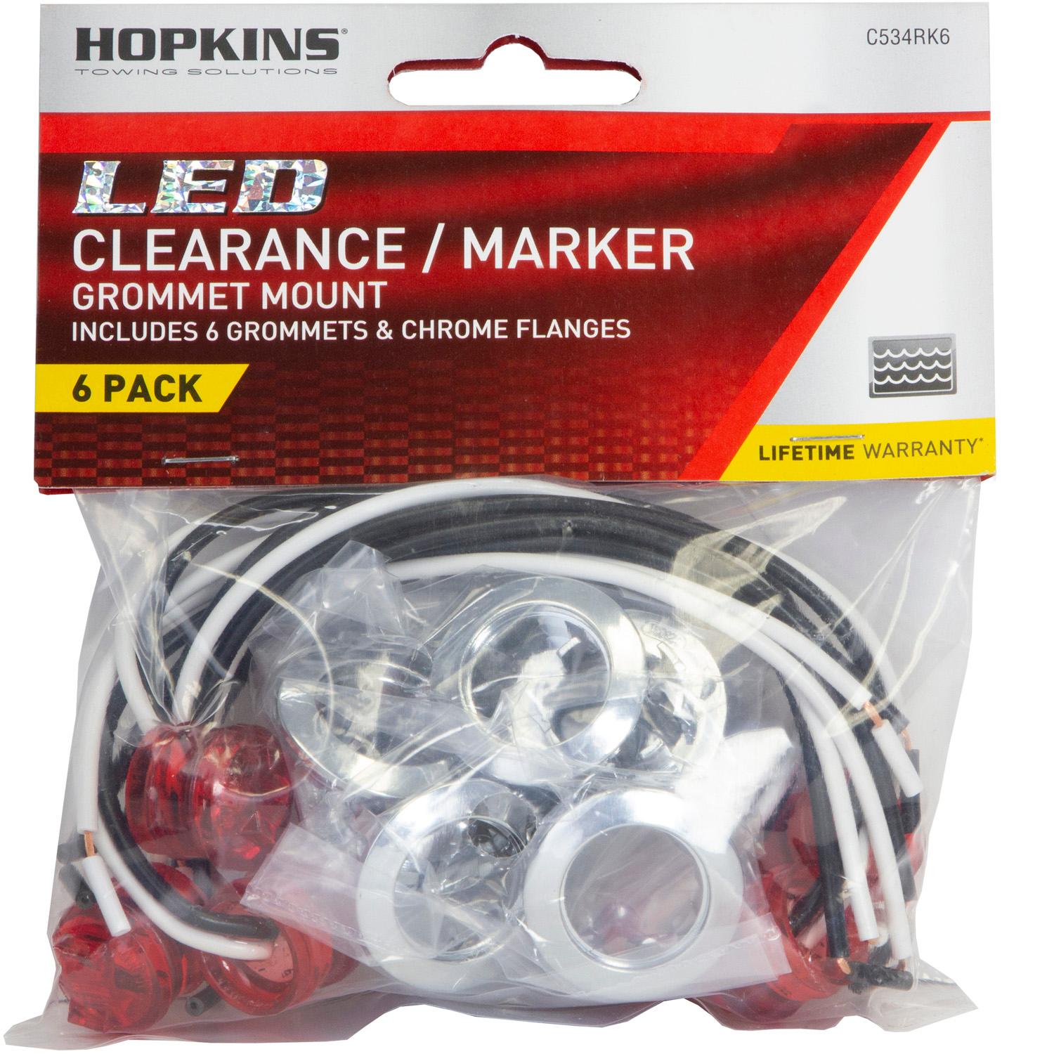 Hopkins Towing Solution Red LED Clearance Light 6 Pack | AutoZone