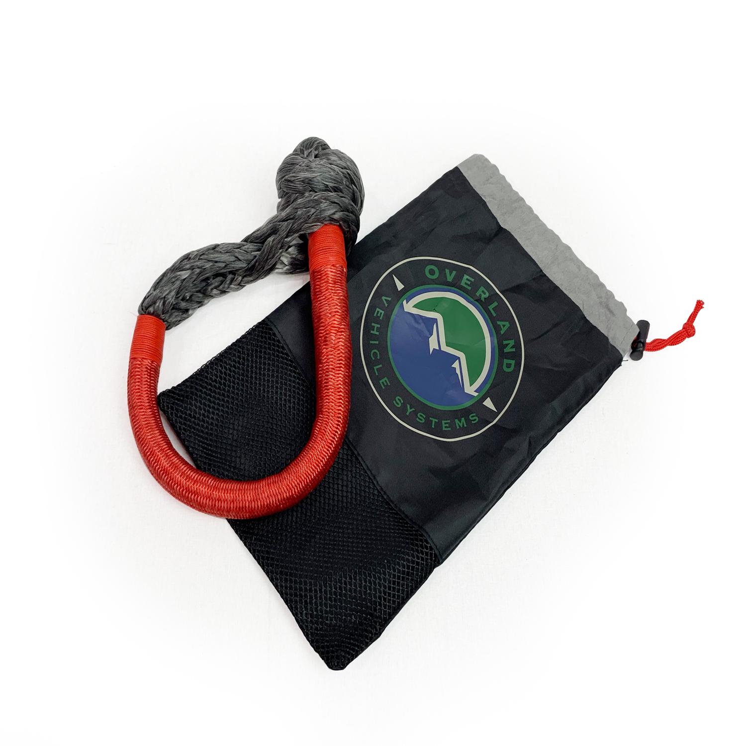 Abrasive Ropes Overland Vehicle Systems Red and Gray 44,000lbs 7/16in Diameter Rope ...