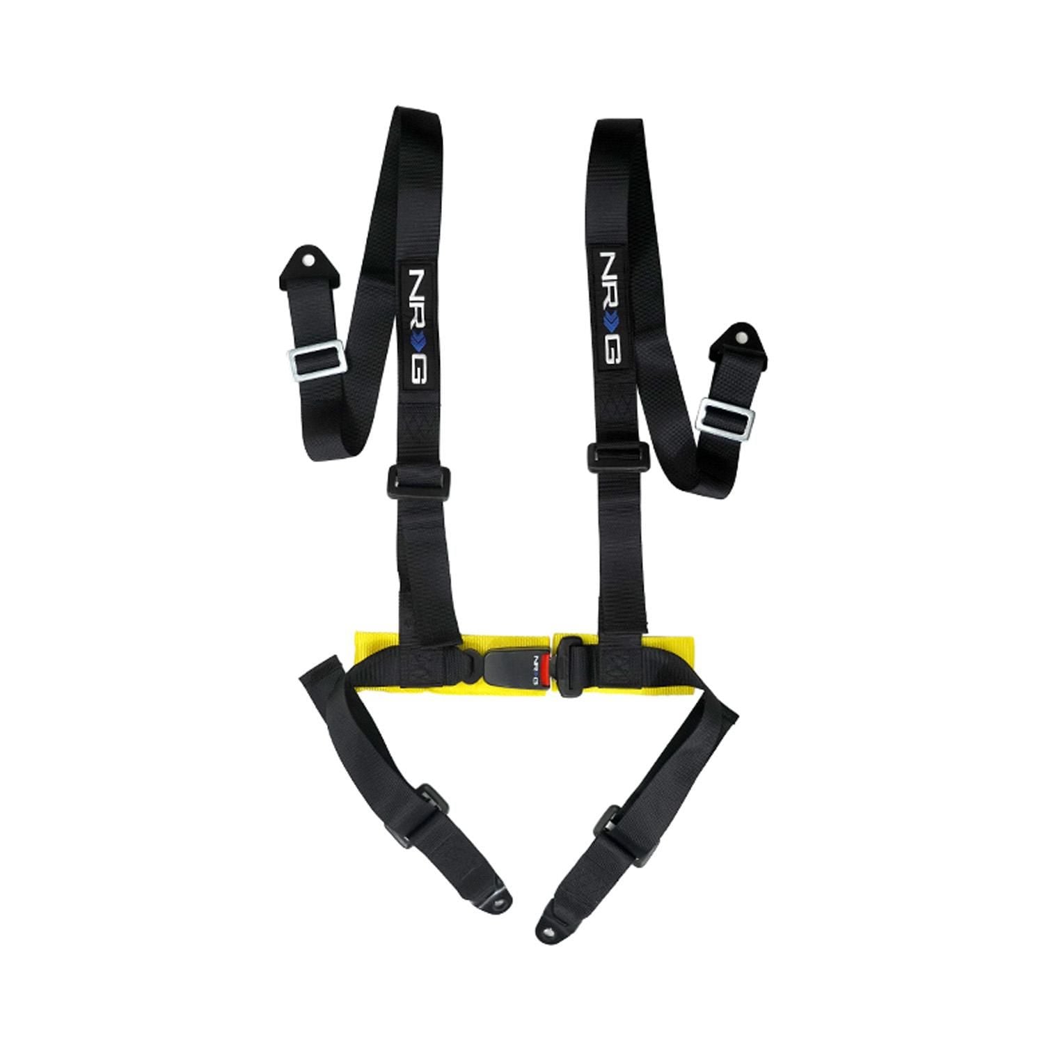 NRG Innovations SBH-4PC-SBK Seat Belt Lap and Shoulder Belt SBH