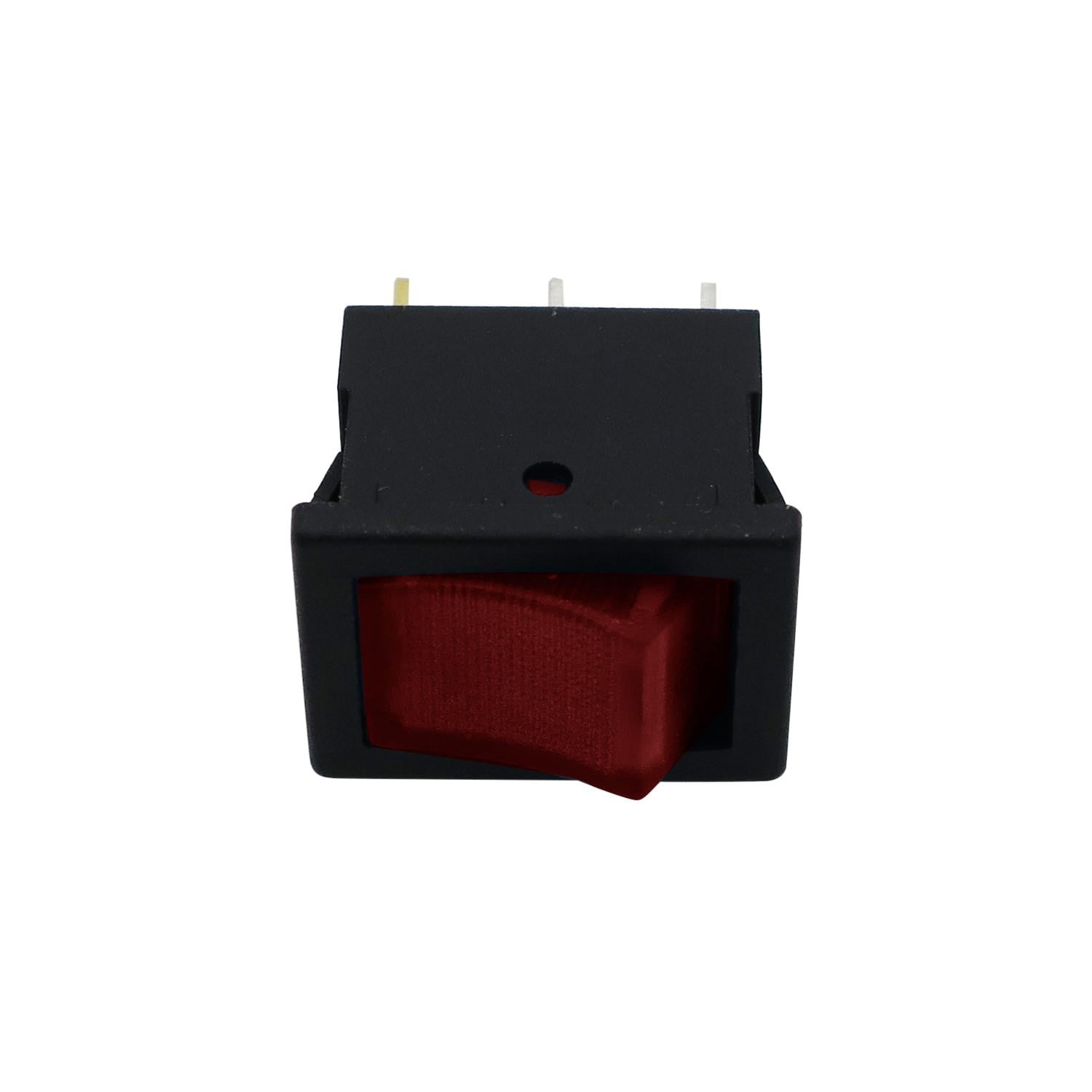とっこ Cambridge 15 Amps MINI Black with Red Glow Rocker Switch | AutoZone