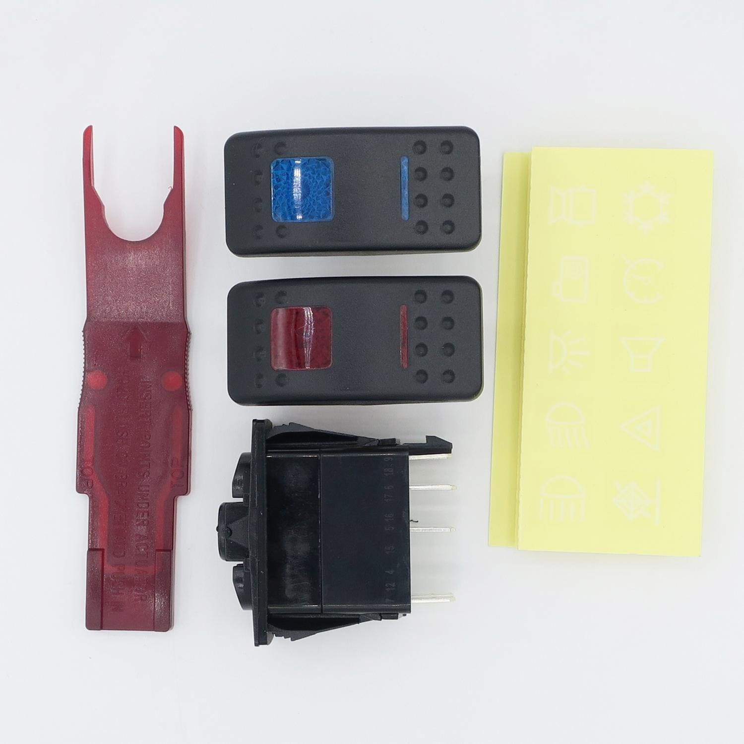 Cambridge 20 Amps Red and Blue Glow Rocker Switch | AutoZone