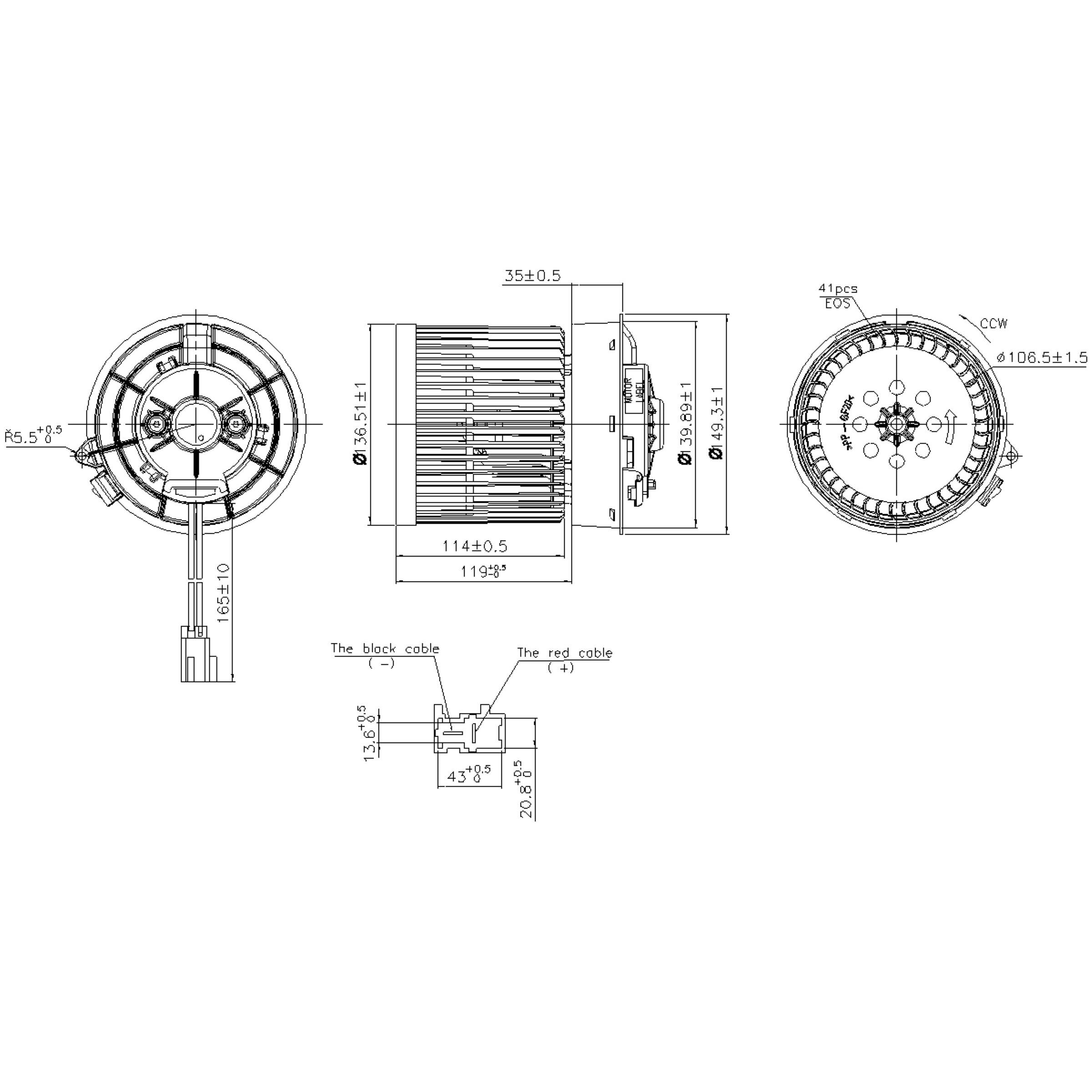 Nissens HVAC Blower Motor Assembly 87516 | AutoZone