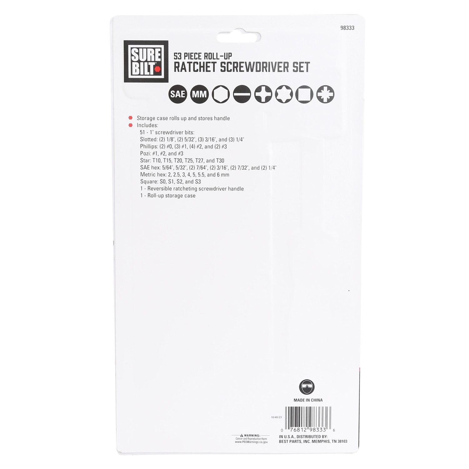 Great Neck Ratcheting Screwdriver Set 63 Piece