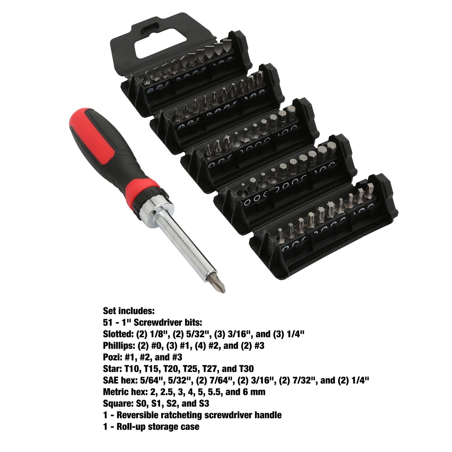 Great Neck Ratcheting Screwdriver Set 63 Piece