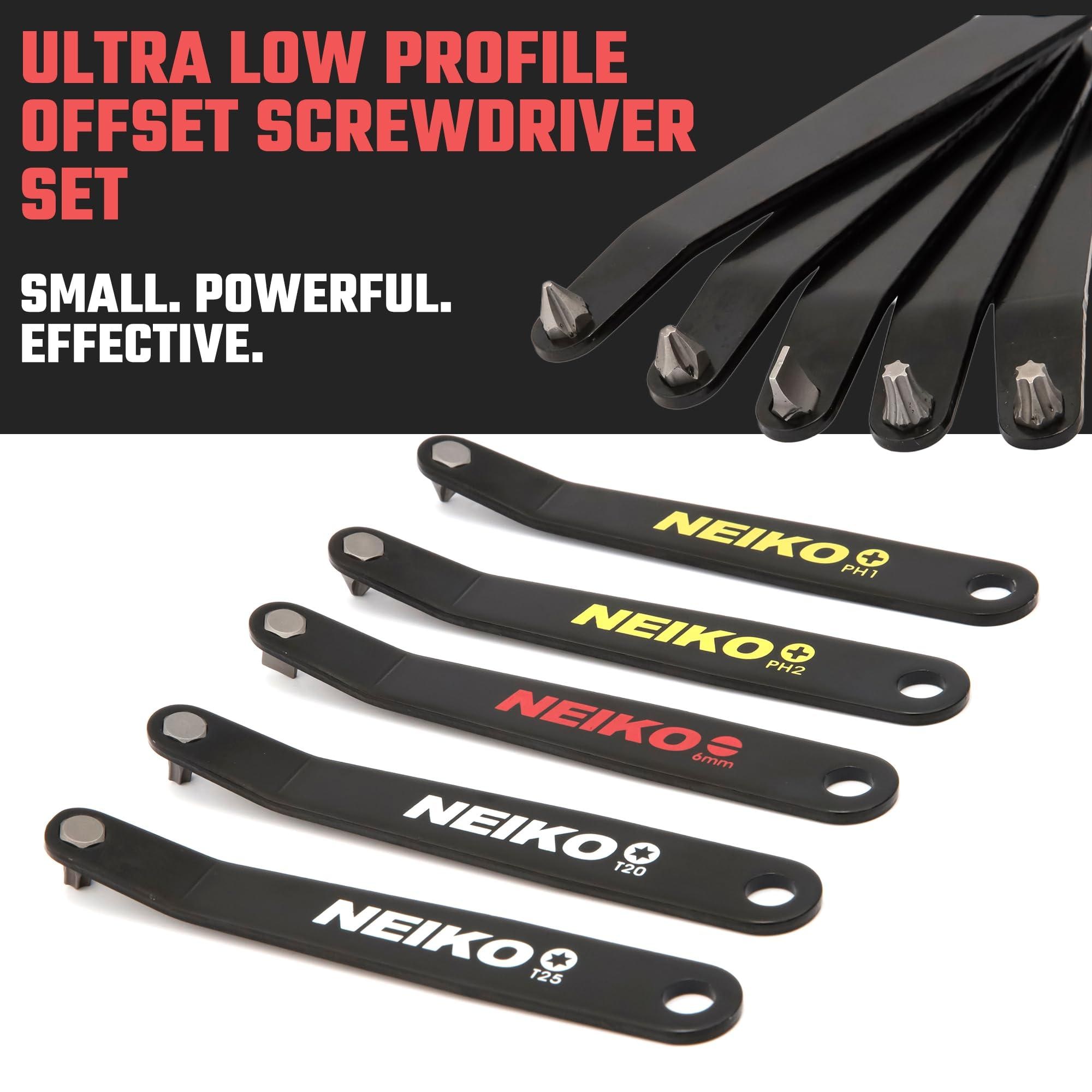 nikoko NEIKO 10mm Depth, S2 Steel, SAE, Ultra Low Profile Offset