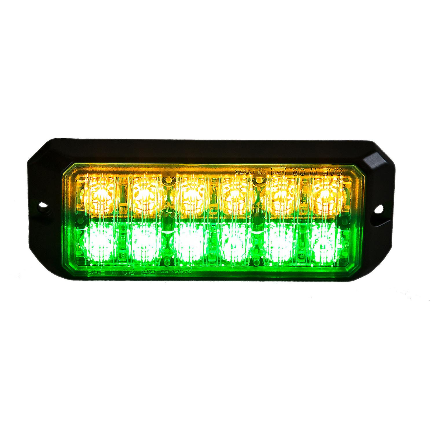 Buyers Products Amber/Green Dual Row 5in LED Strobe Light | AutoZone