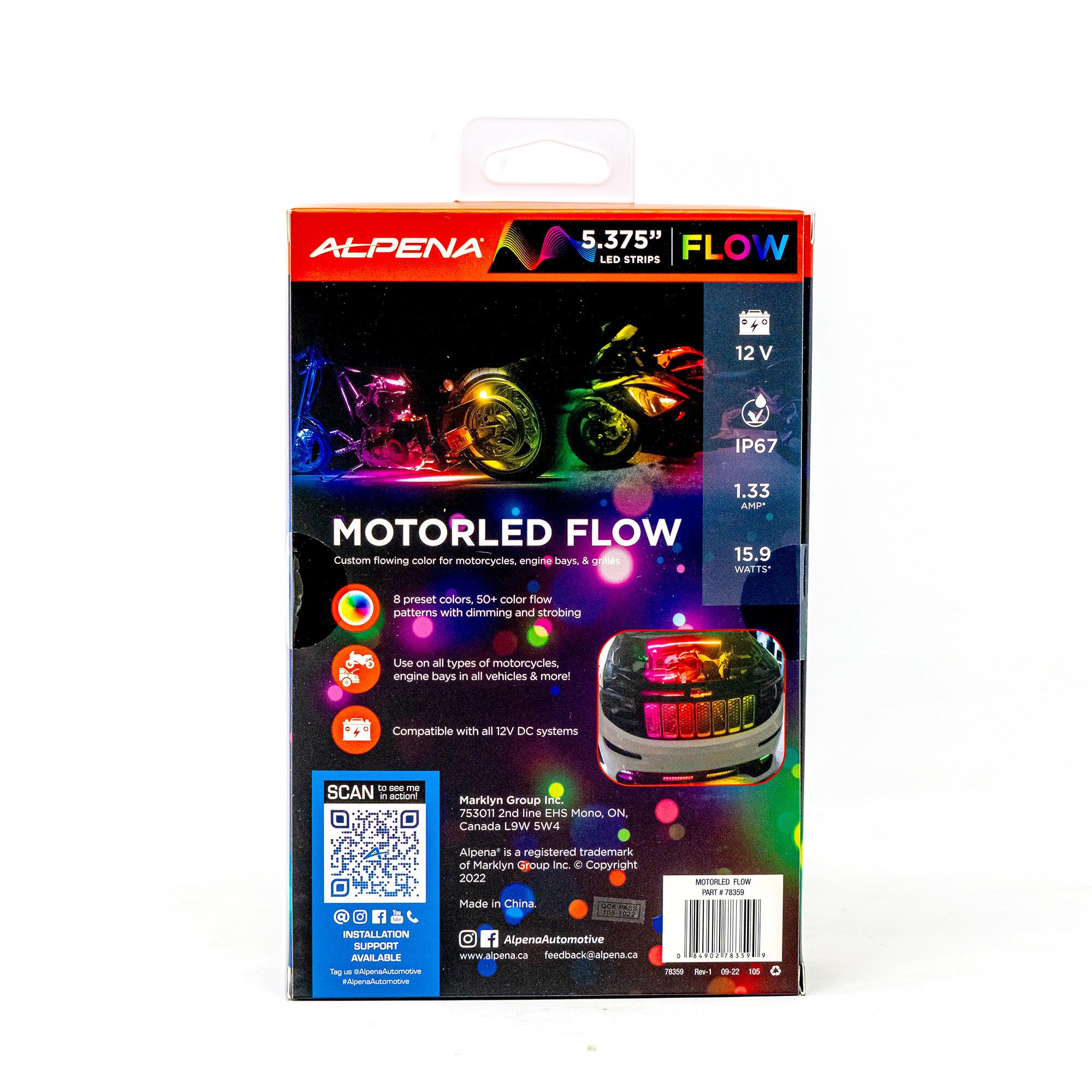 Led Motor Alpena Motor LED Multi-Color Flow Motorcycle Under Glow | AutoZone