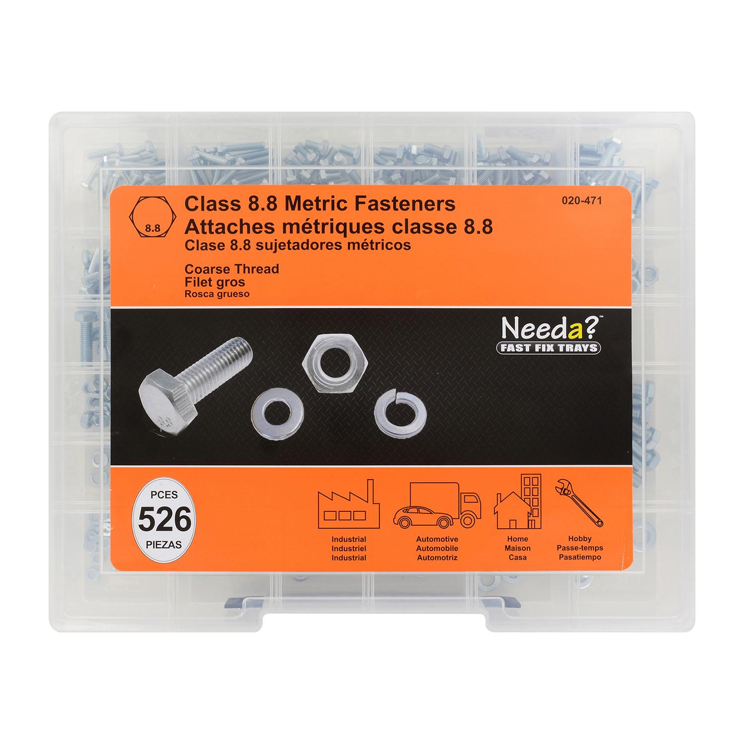 Needa Parts 020-471 Class Metric Fasteners Kit Hardware Assortment