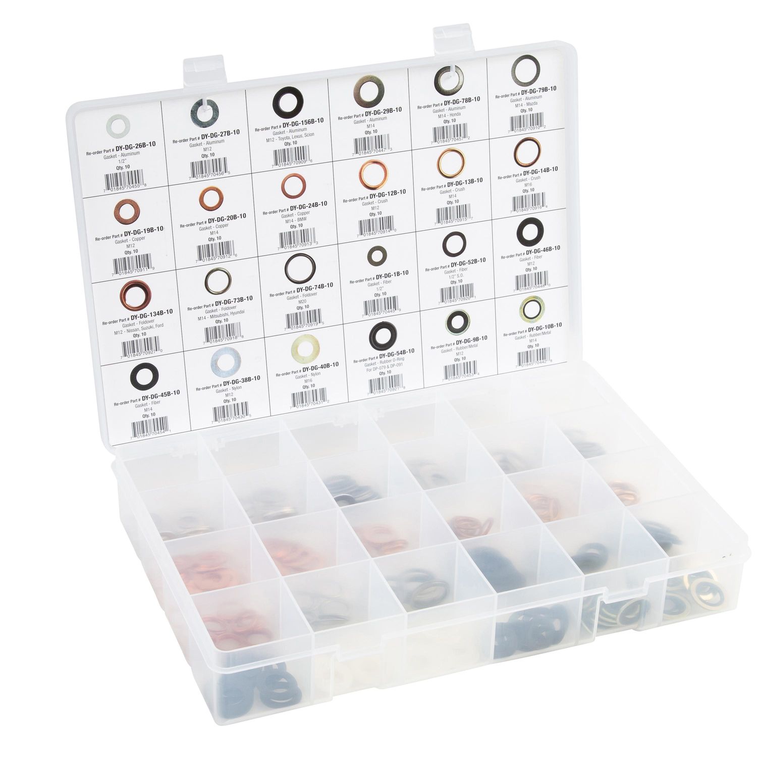 John Dow Industries Master Drain Plug Gasket Assortment for Mercedes-Benz GLK350
