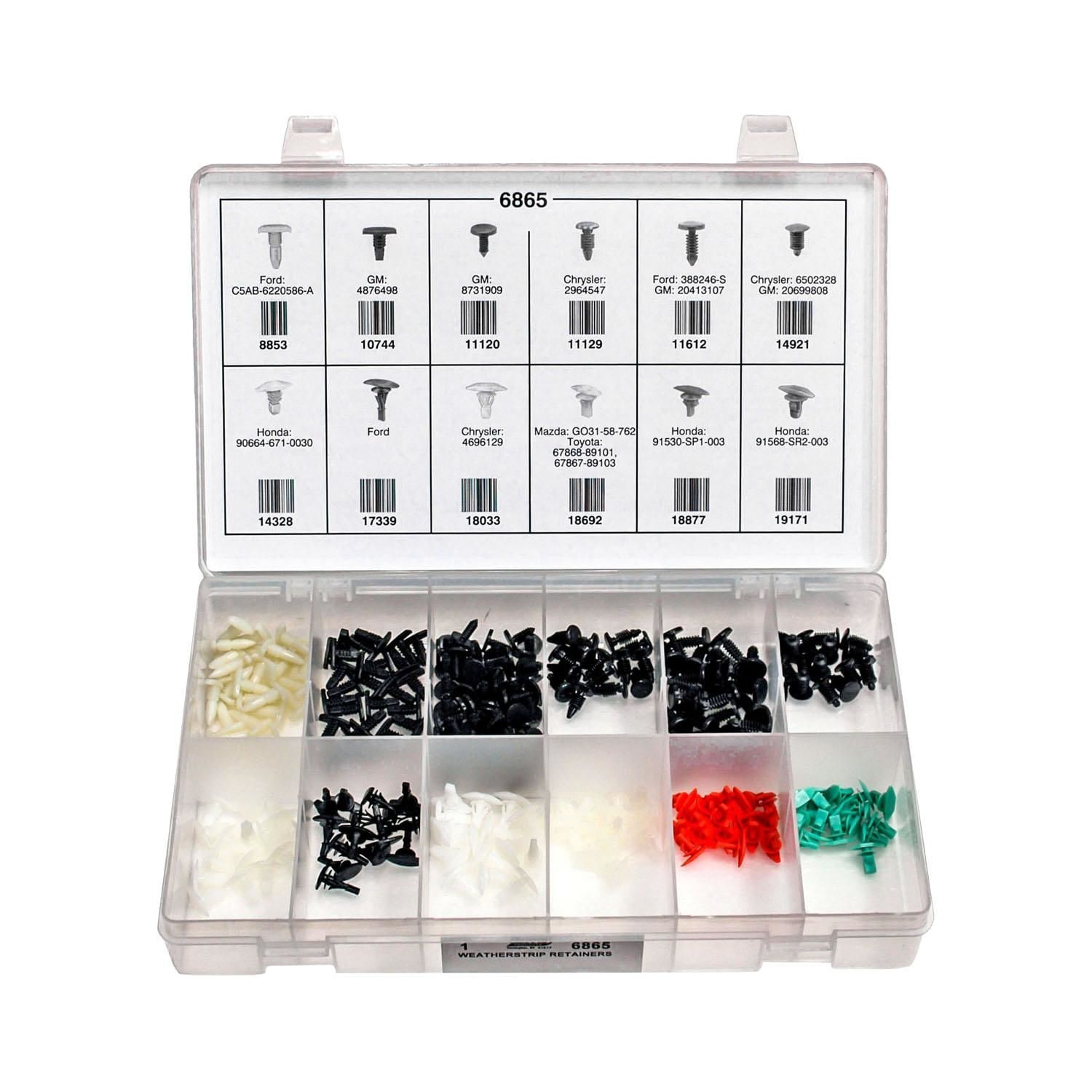 Auveco Exterior Molding Clip Assortment 6865 | AutoZone