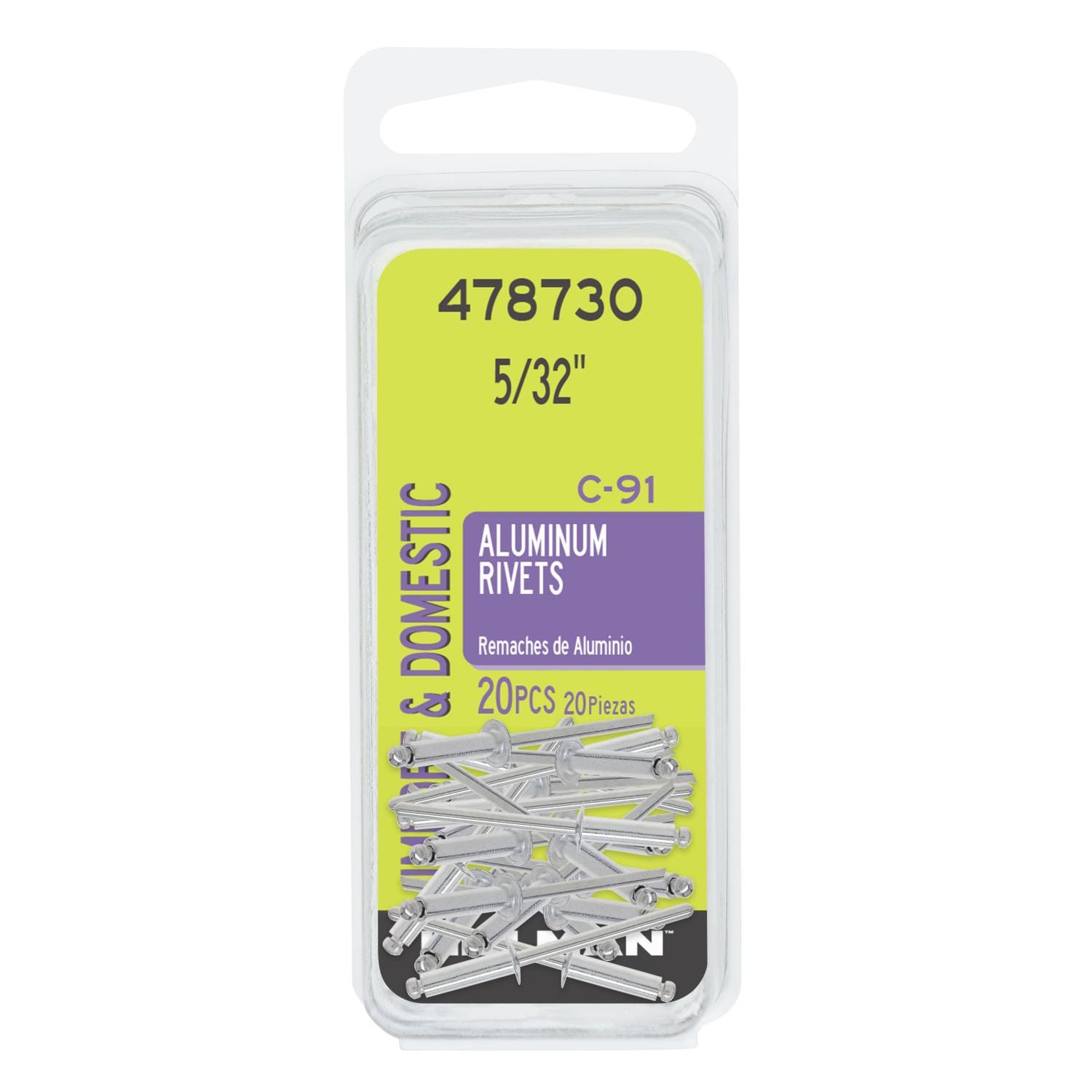 Needa Parts 5/32in Aluminum Rivet 20 Piece | AutoZone