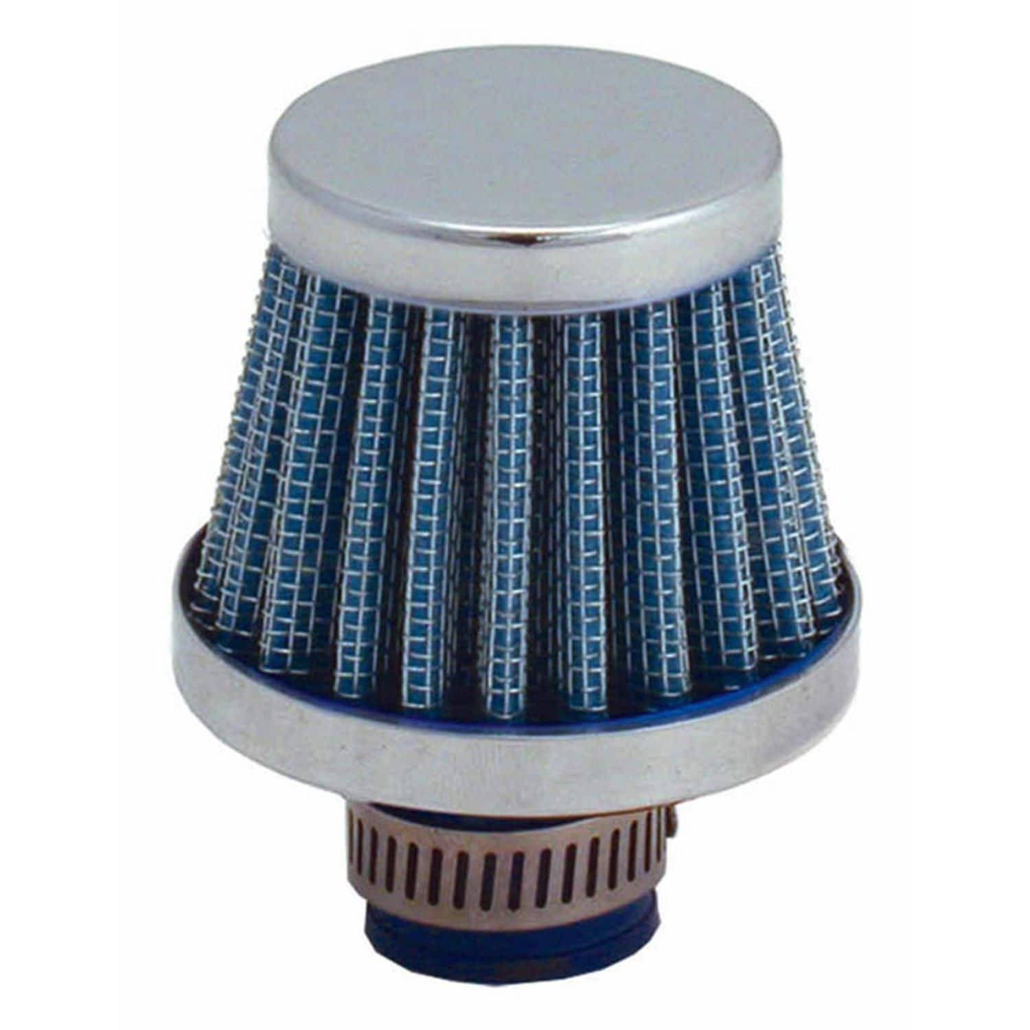BCP Racing Blue Crankcase Air Breather Filter – 5/8" (15mm) Inlet For PCV Vent
